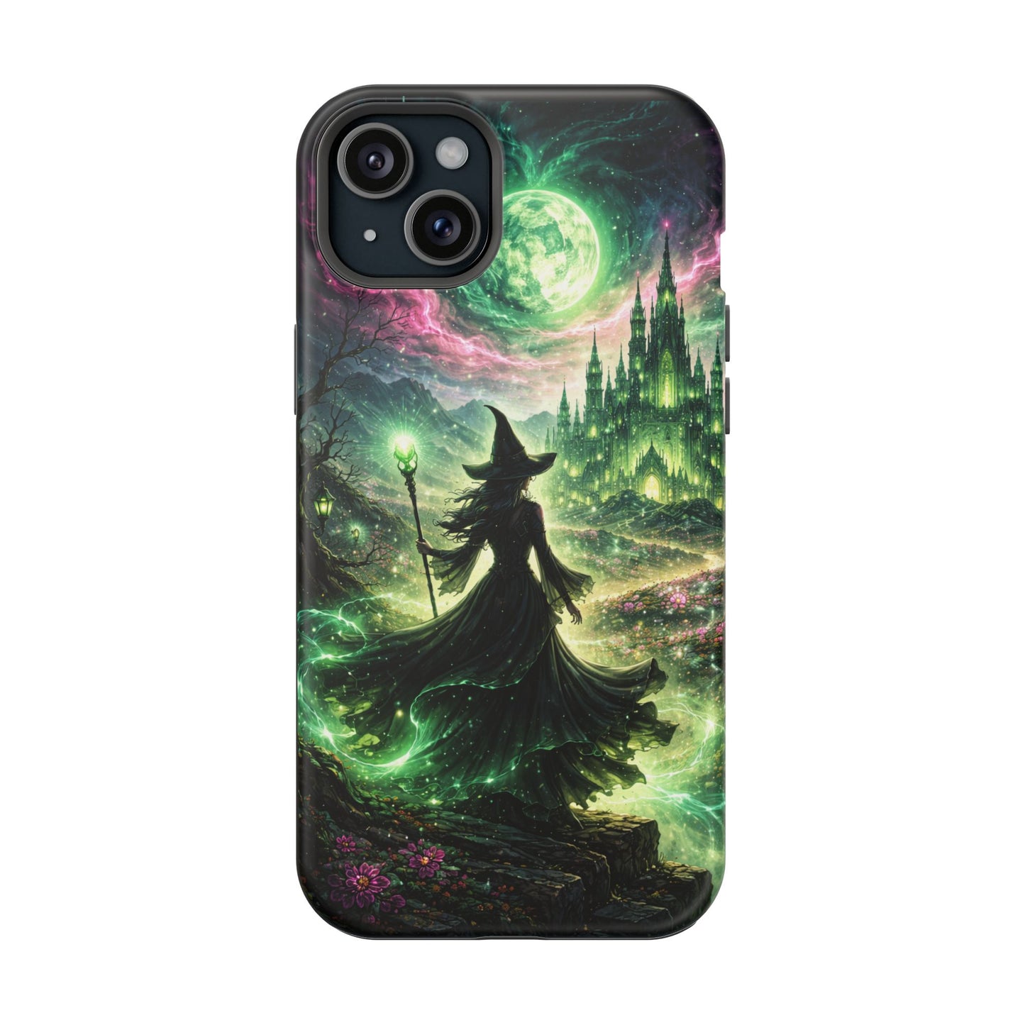 Witchy Moonlight Phone Case — Impact-Resistant Magical Witch Design