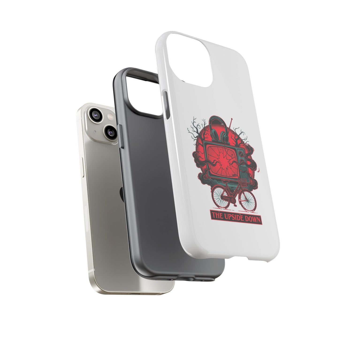 Phone Case — "The Upside Down" Retro Horror Scooter TV Design