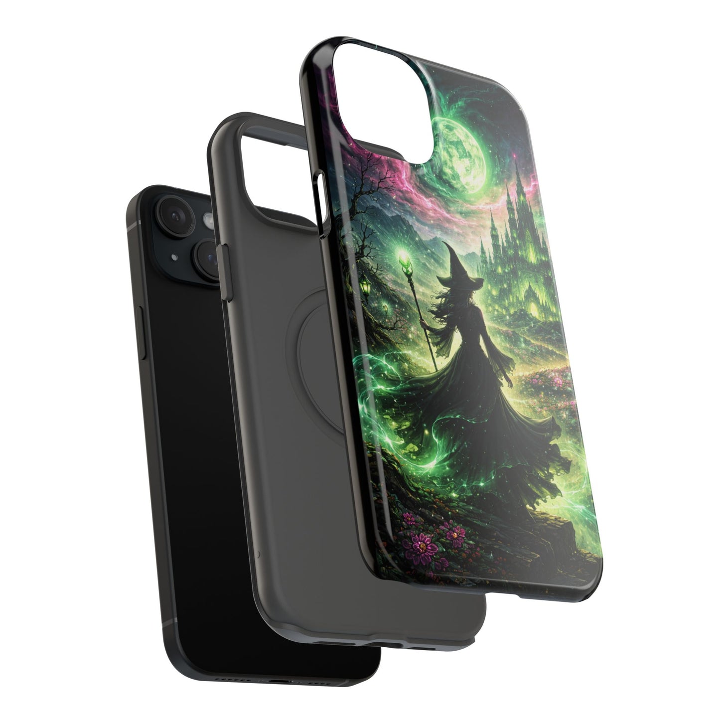 Witchy Moonlight Phone Case — Impact-Resistant Magical Witch Design