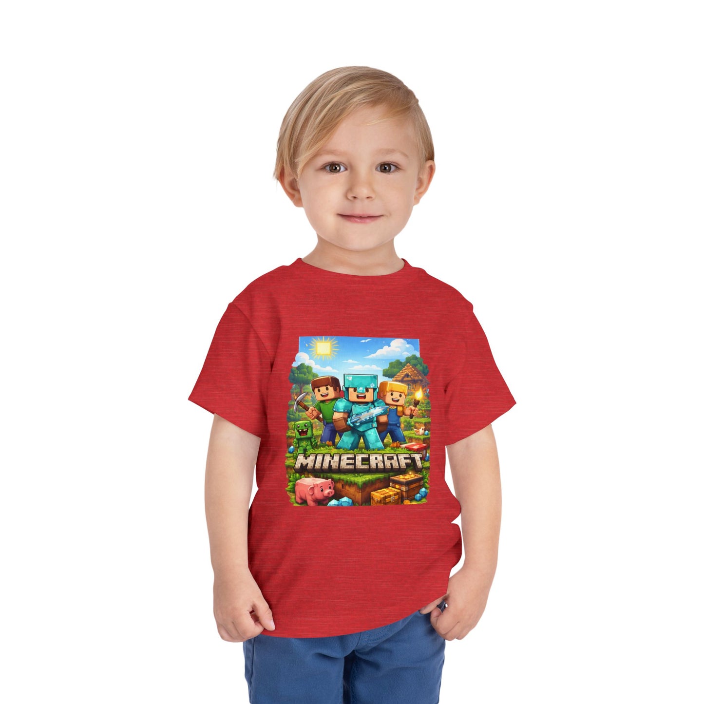 Toddler Short Sleeve Tee- “Minecraft themed”