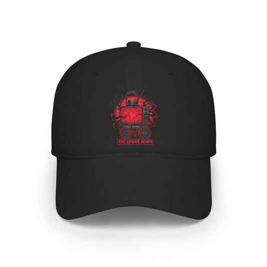 Retro Red TV Skull Cap – 'One More Round' Baseball Hat