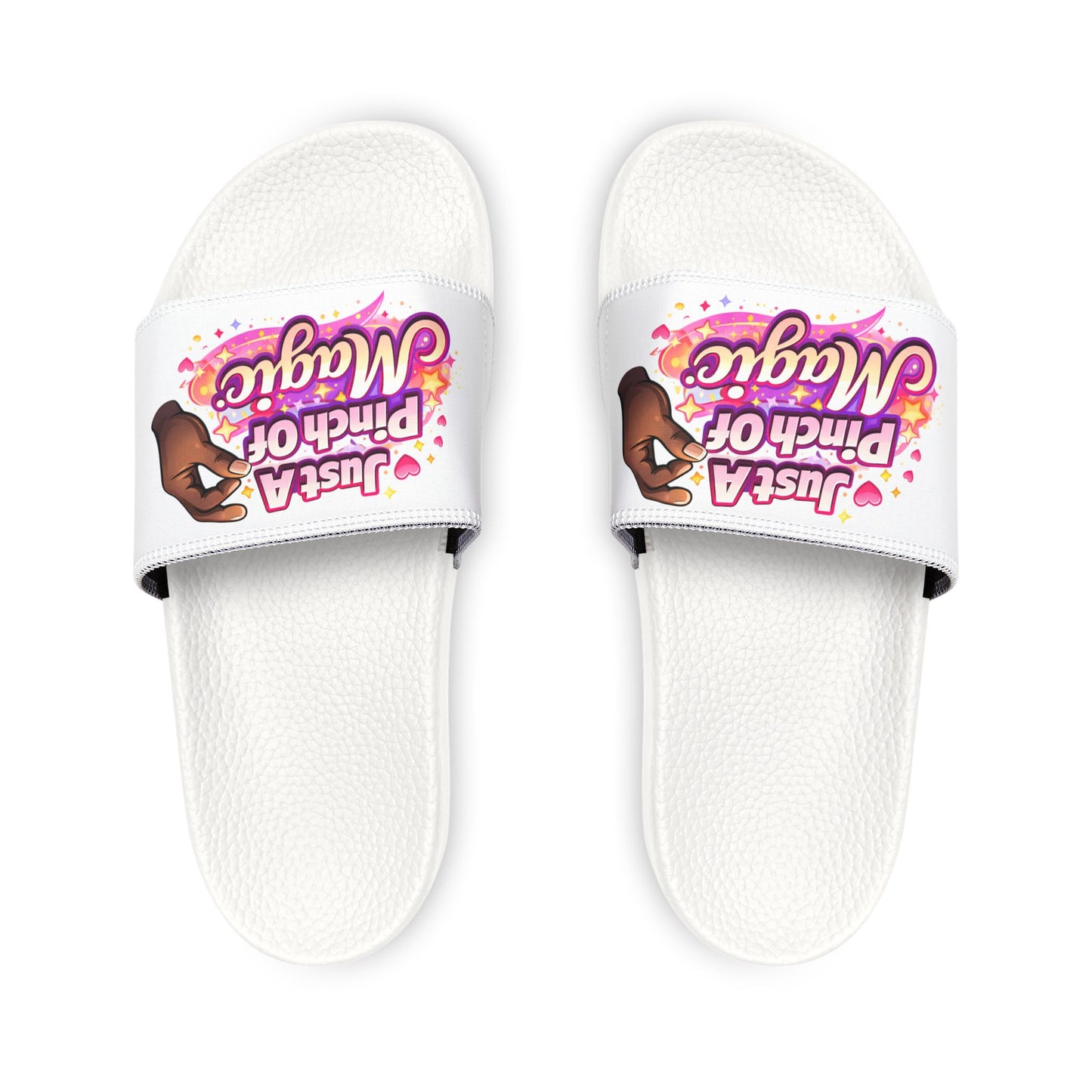 Women's Slide Sandals — "Just a Pinch of Magic" Removable-Strap Slides