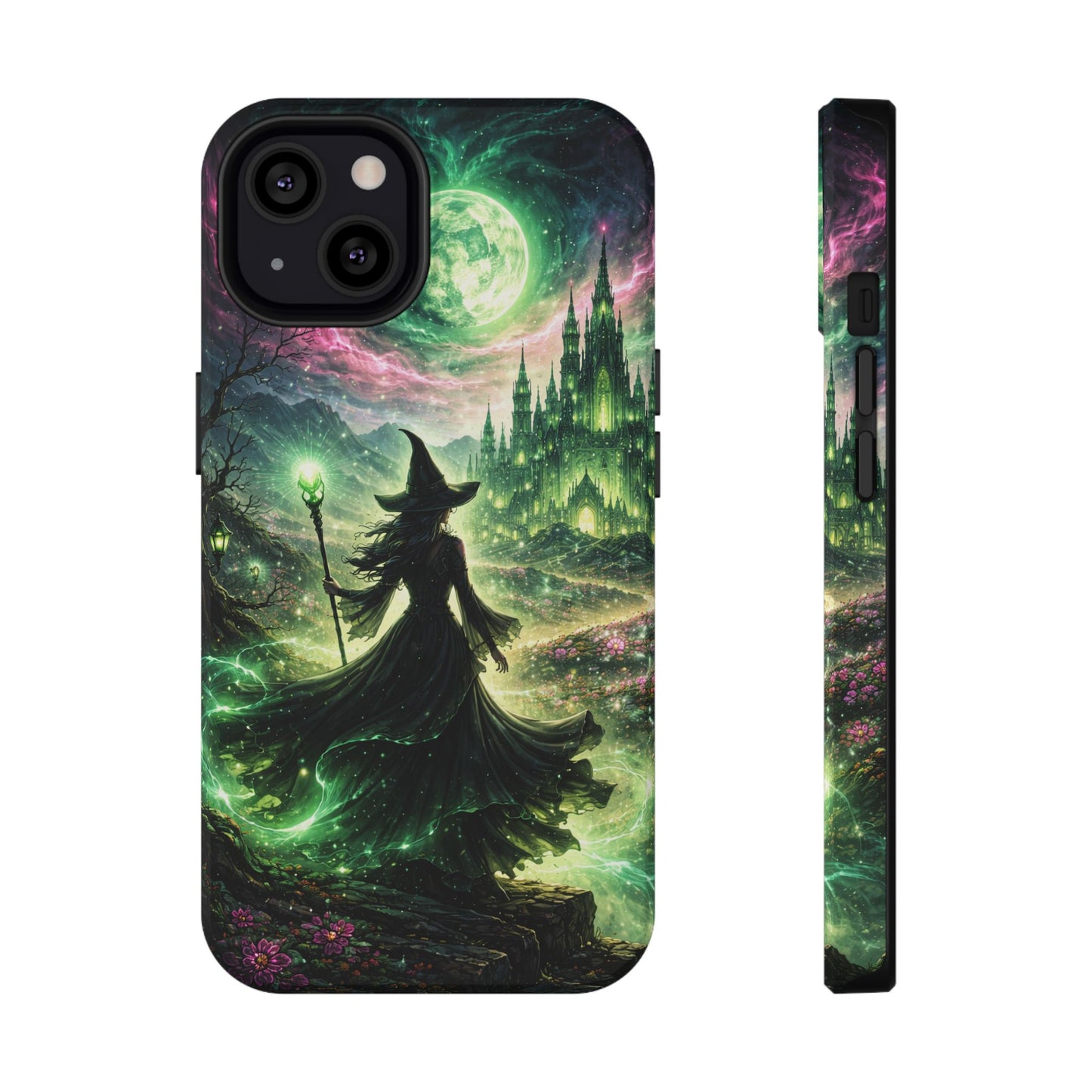 Witchy Moonlight Phone Case — Impact-Resistant Magical Witch Design