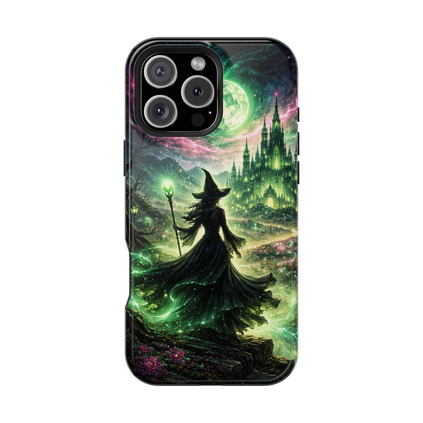 Witchy Moonlight Phone Case — Impact-Resistant Magical Witch Design