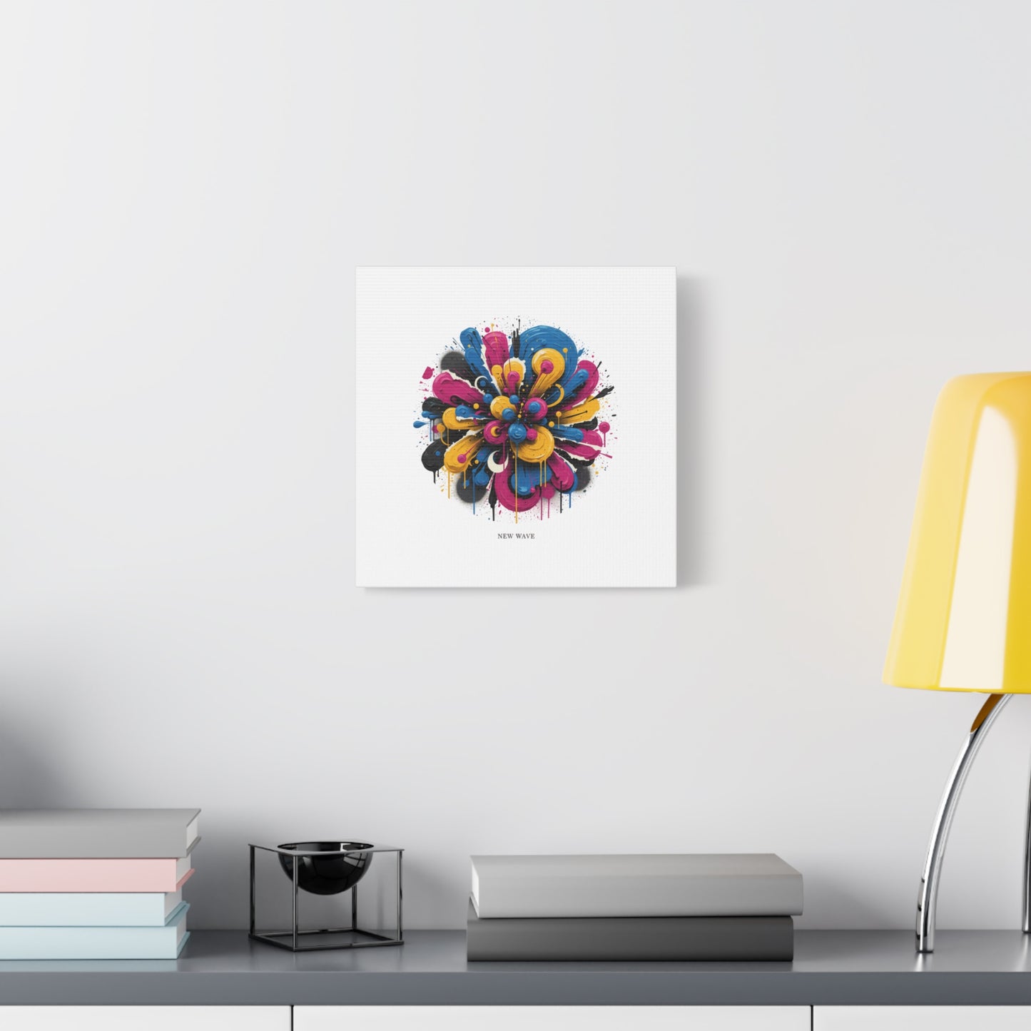 Painterly Abstract Floral Canvas, Matte Stretched Wall Art | Craft Maximalism