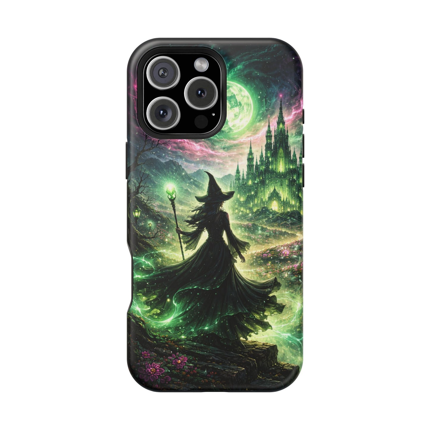 Witchy Moonlight Phone Case — Impact-Resistant Magical Witch Design