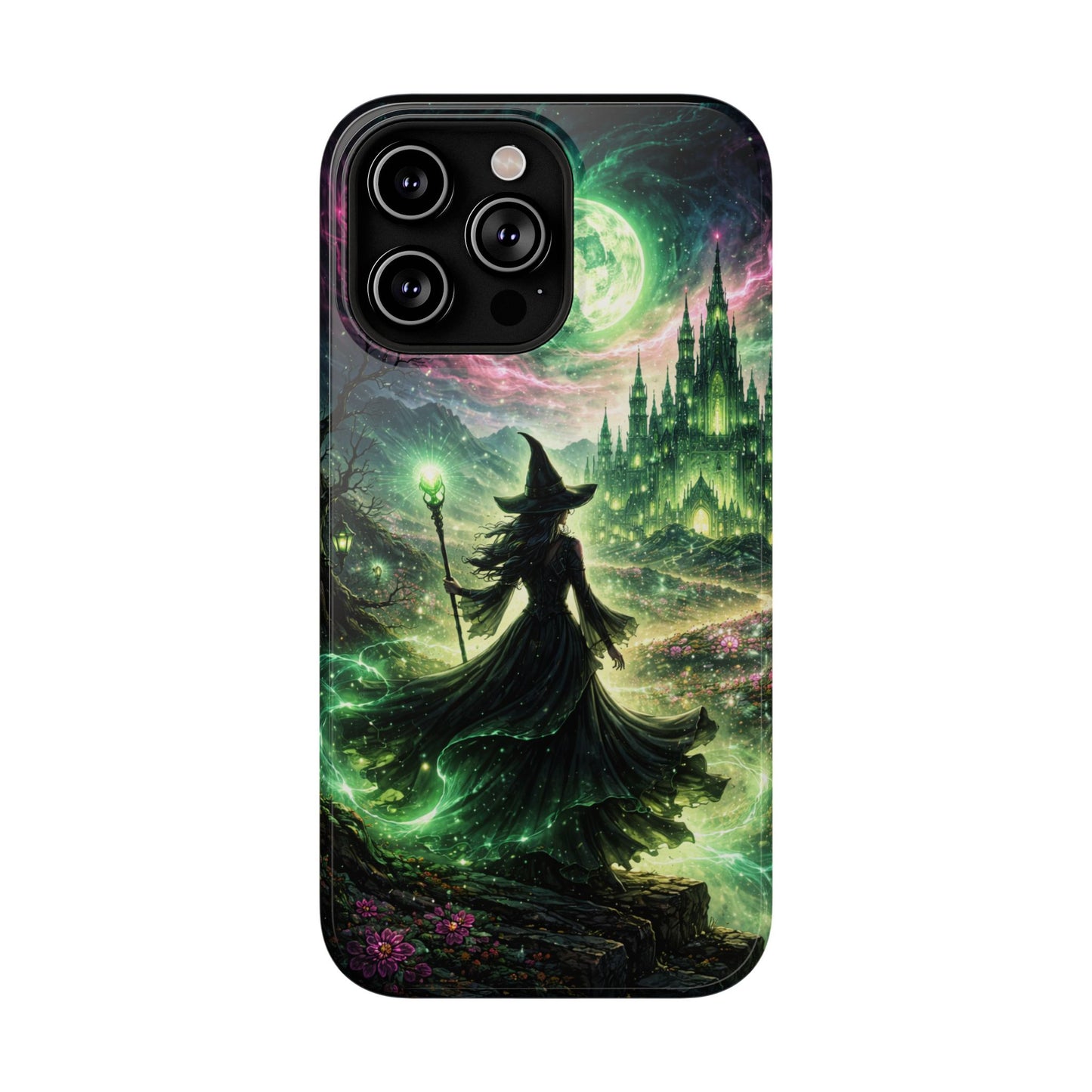 Witchy Moonlight Phone Case — Impact-Resistant Magical Witch Design