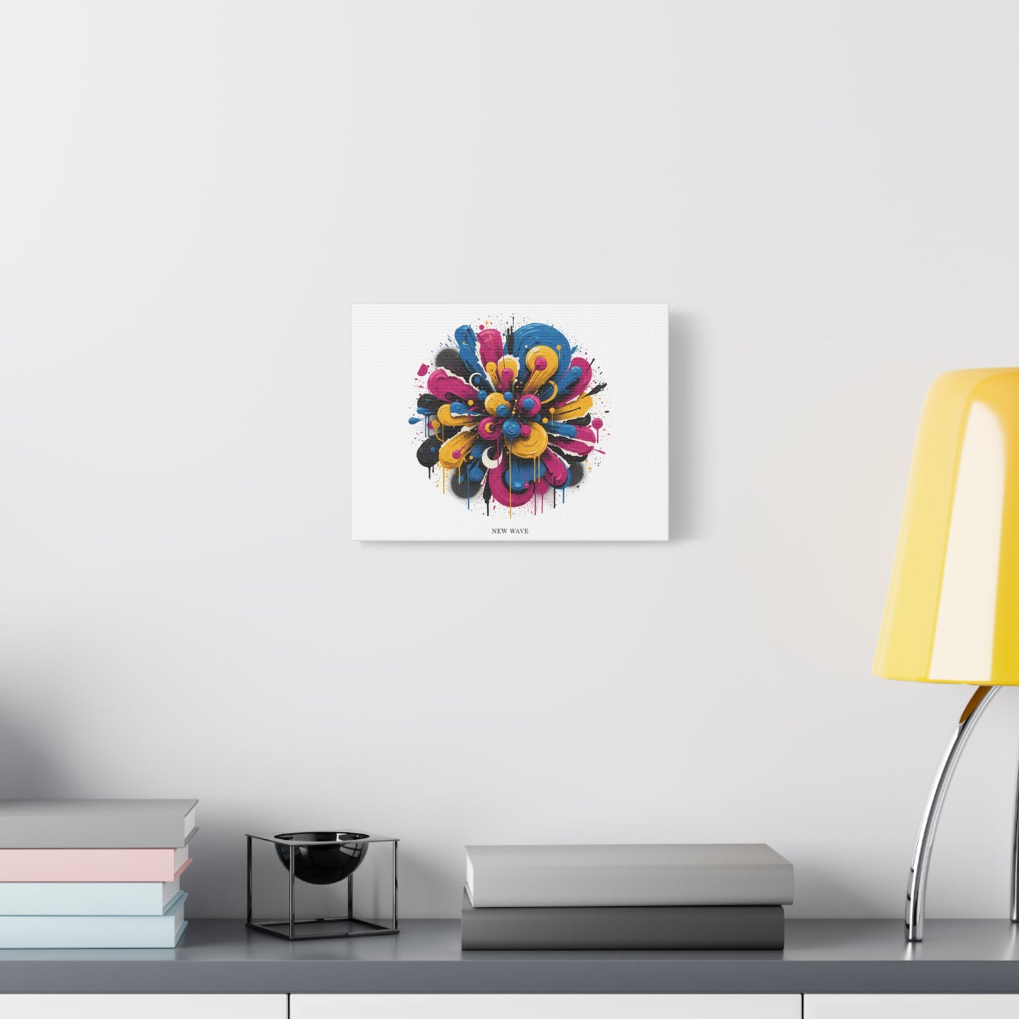 Painterly Abstract Floral Canvas, Matte Stretched Wall Art | Craft Maximalism