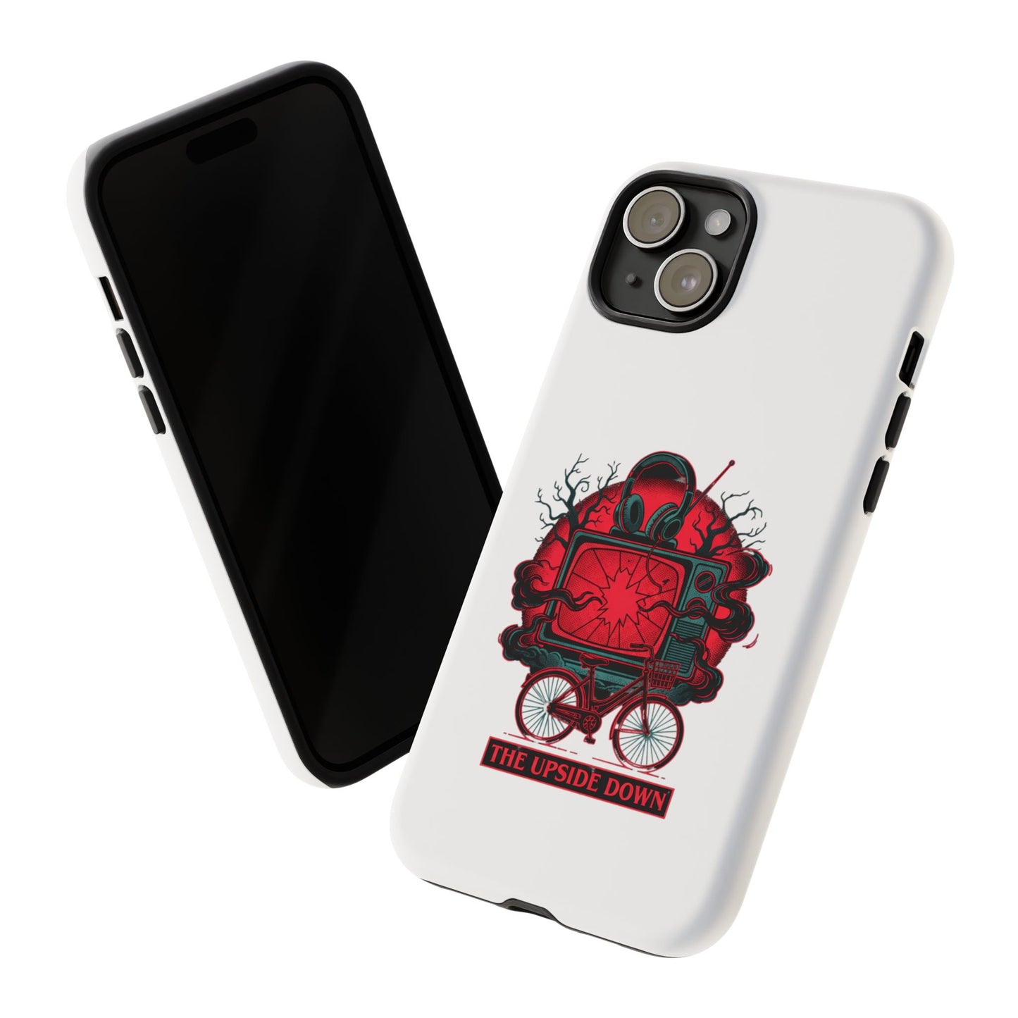Phone Case — "The Upside Down" Retro Horror Scooter TV Design