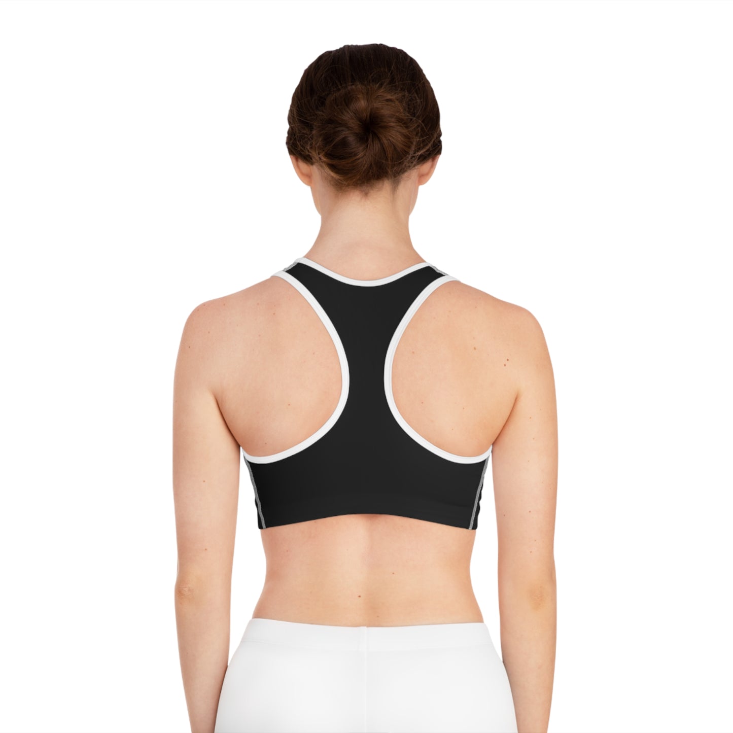 Sports Bra — "I Lift... So I Can Eat" Graphic Fitness Crop Top