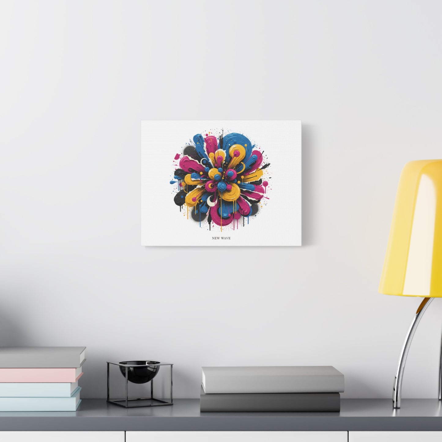 Painterly Abstract Floral Canvas, Matte Stretched Wall Art | Craft Maximalism