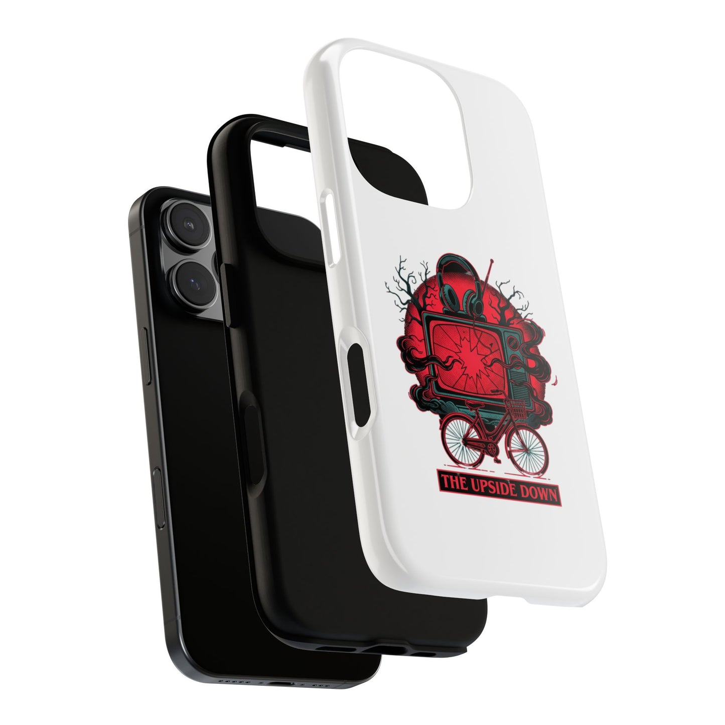 Phone Case — "The Upside Down" Retro Horror Scooter TV Design
