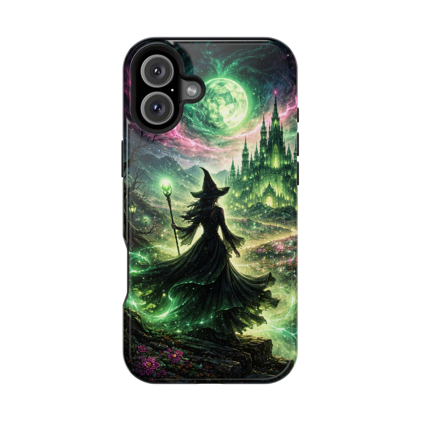Witchy Moonlight Phone Case — Impact-Resistant Magical Witch Design
