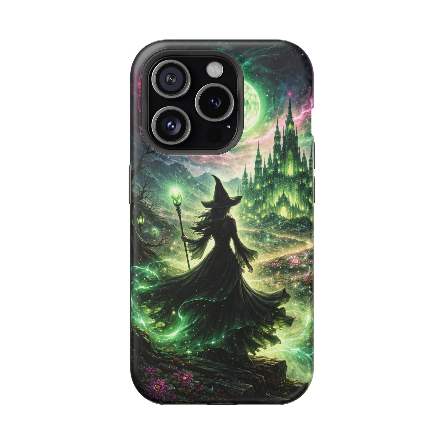 Witchy Moonlight Phone Case — Impact-Resistant Magical Witch Design