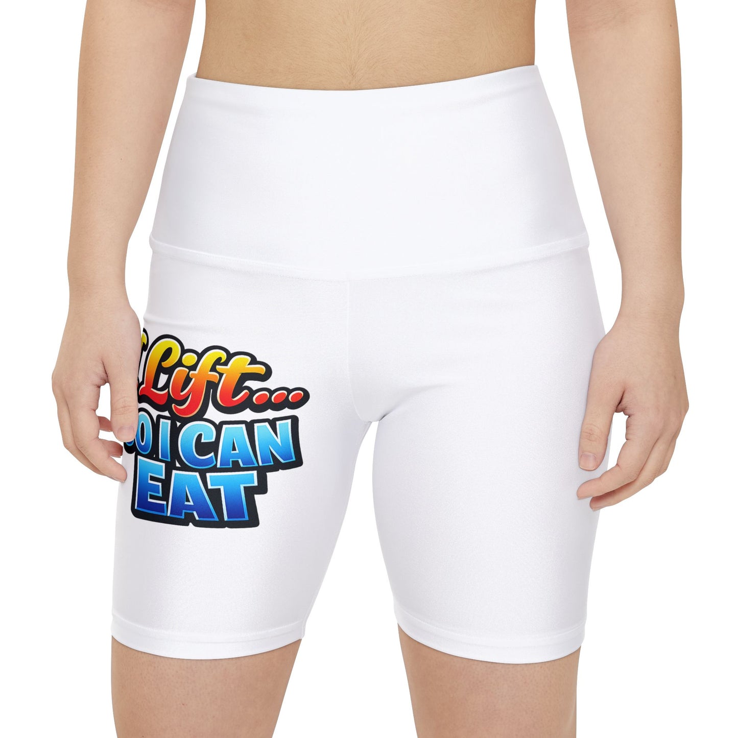 Copy of Workout Shorts — 'Went Now, Pizza Later' Graphic Activewear