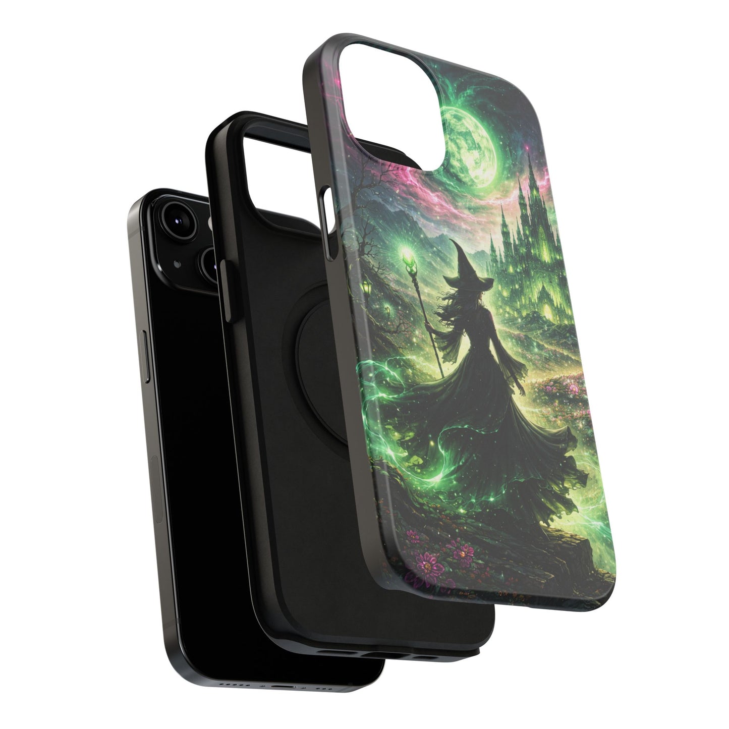 Witchy Moonlight Phone Case — Impact-Resistant Magical Witch Design