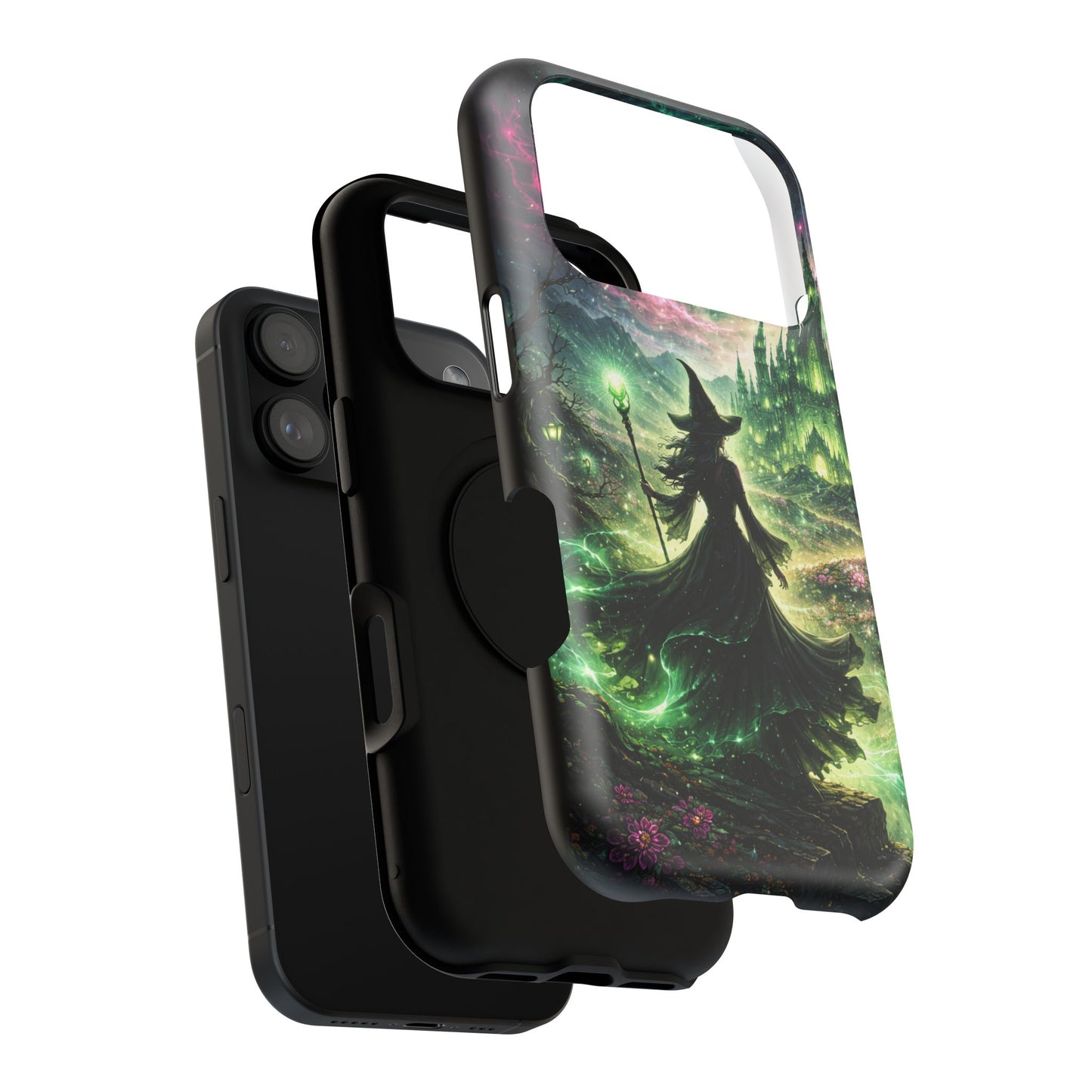 Witchy Moonlight Phone Case — Impact-Resistant Magical Witch Design