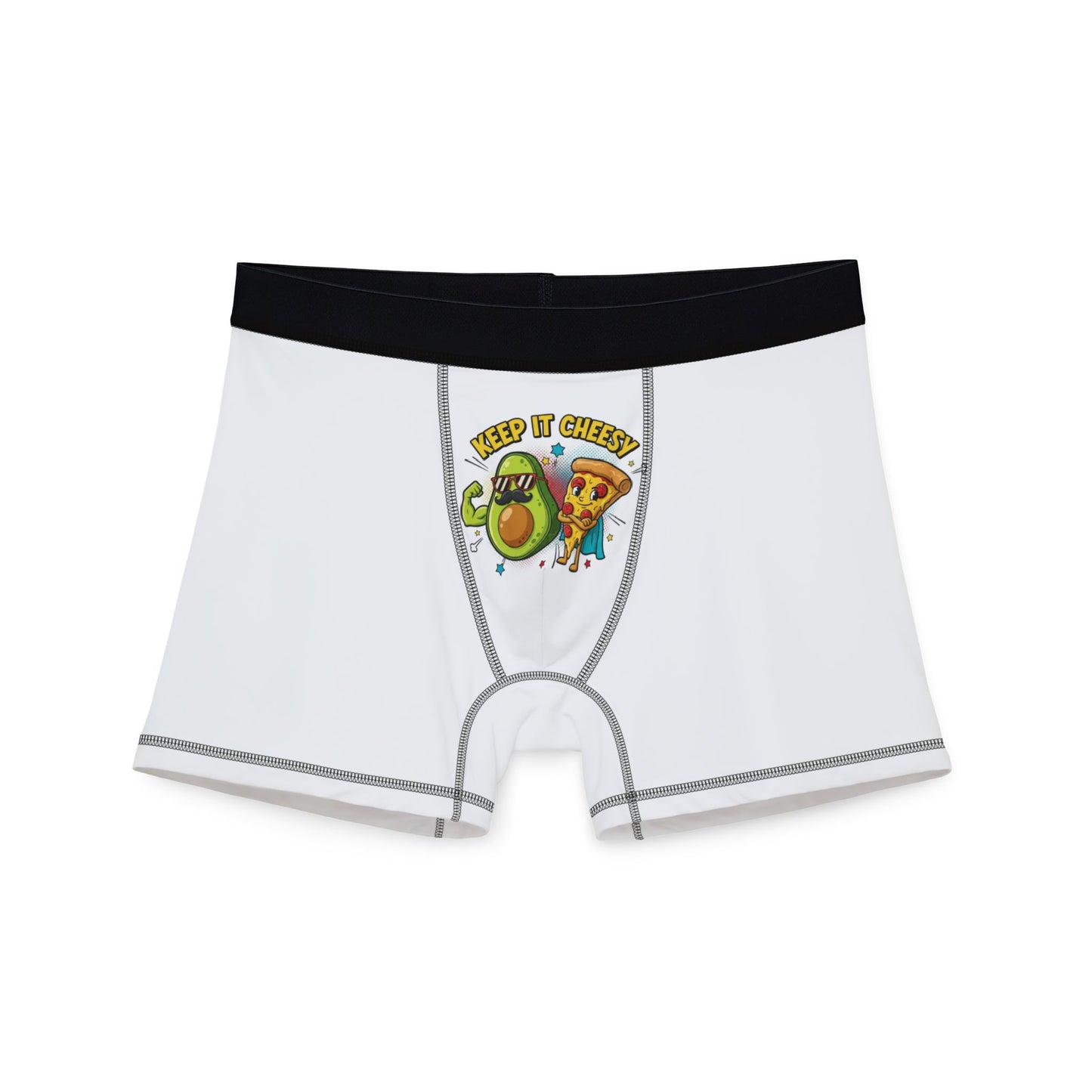 Boxers — Keep It Cheesy Avocado & Pizza Novelty Boxer Shorts