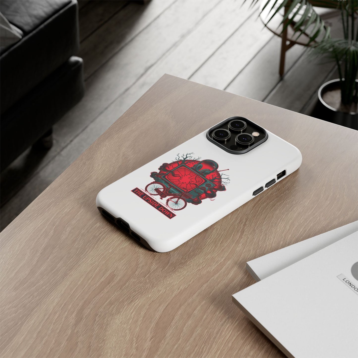 Phone Case — "The Upside Down" Retro Horror Scooter TV Design