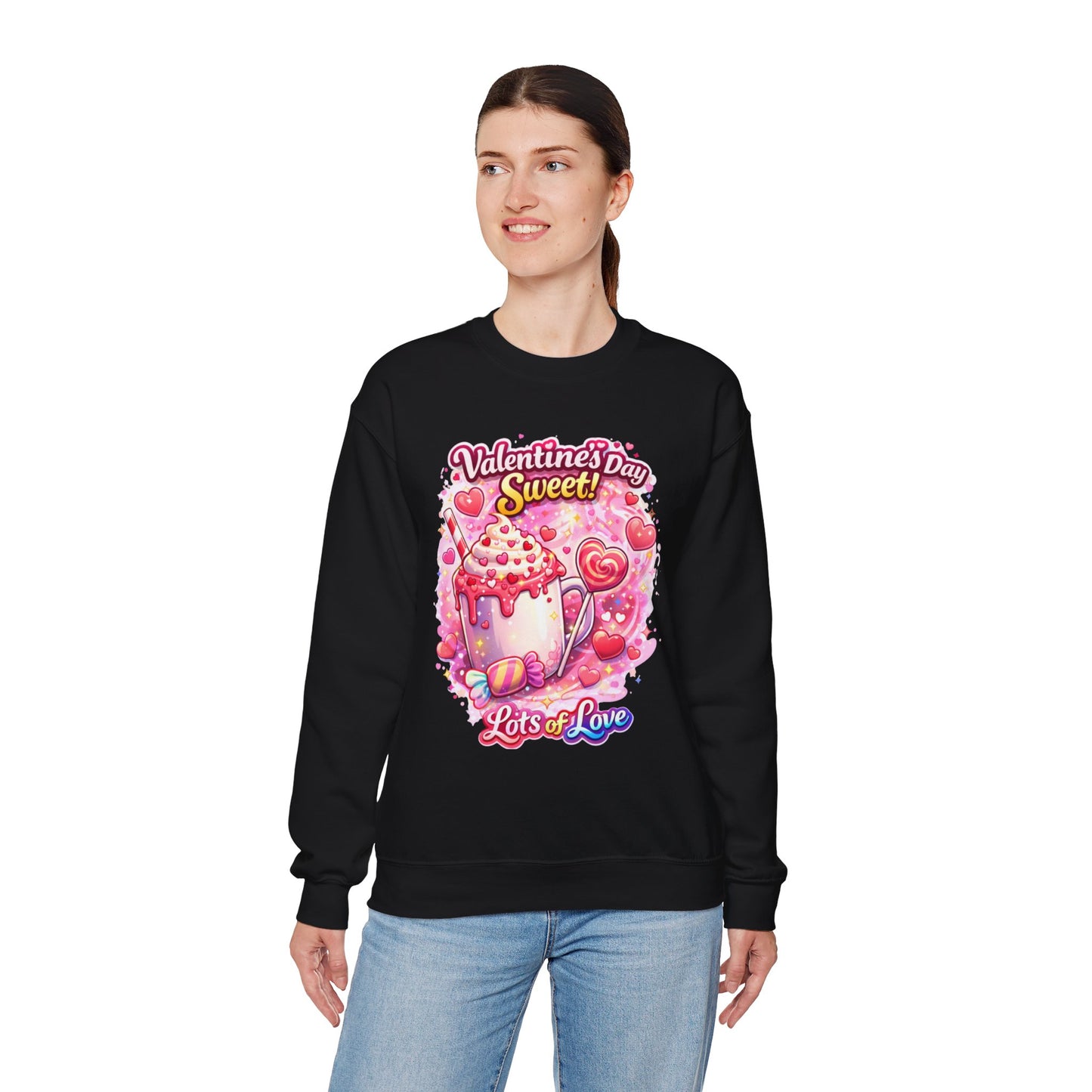 Valentines Day ‘Sweet Treats Themed’ Crewneck Sweatshirt