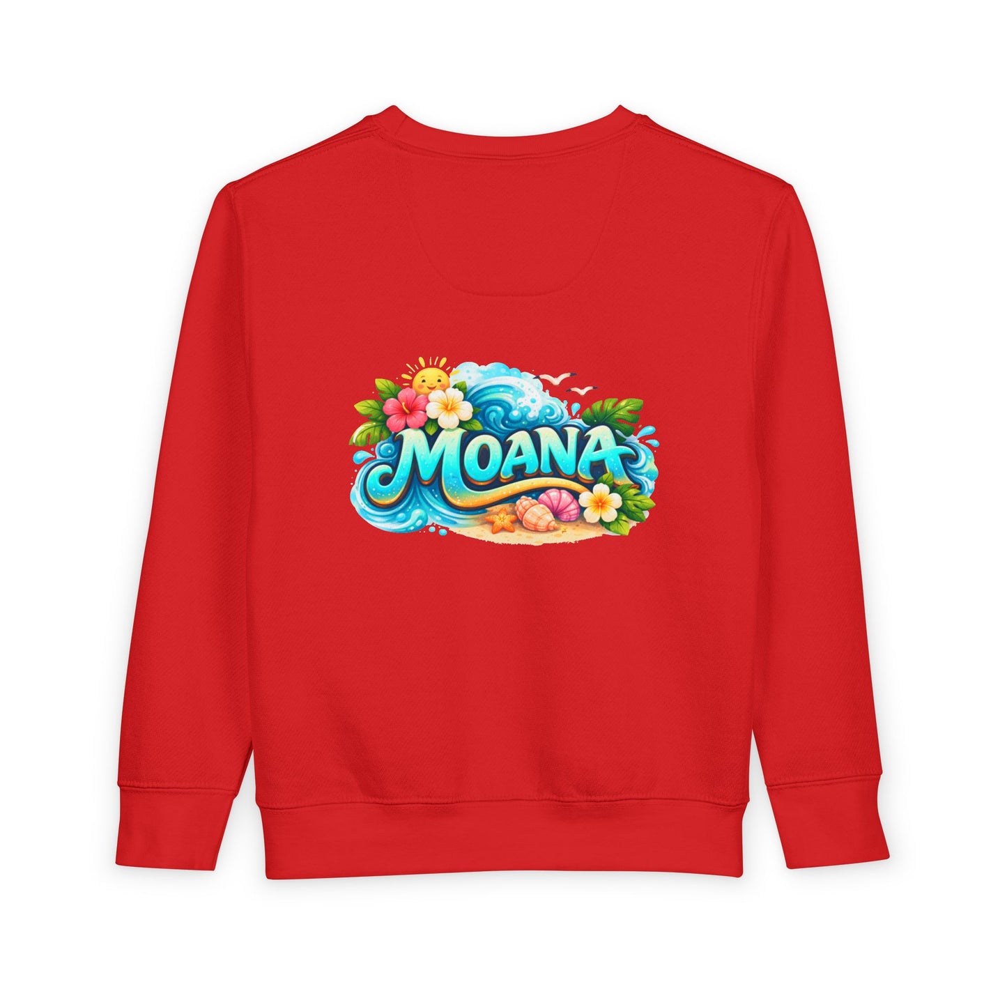 Toddler Sweatshirt — Cute Island Girl Ocean Graphic Pullover