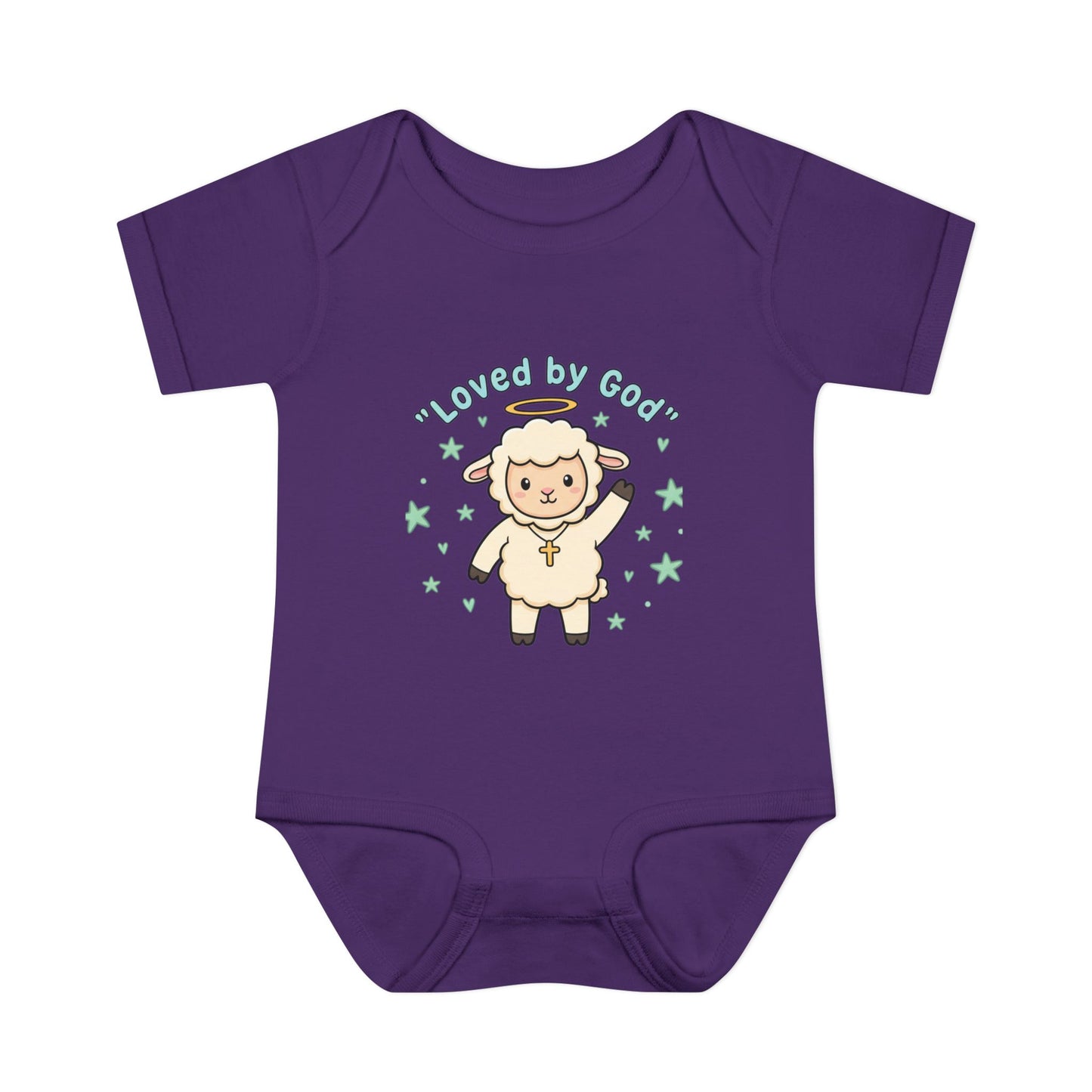Loved by God Lamb Infant Bodysuit