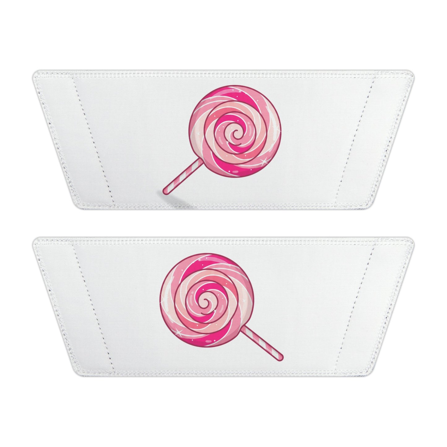 Women's Slide Sandals — "Pink Swirly Lolipop" Removable -Strap Slides