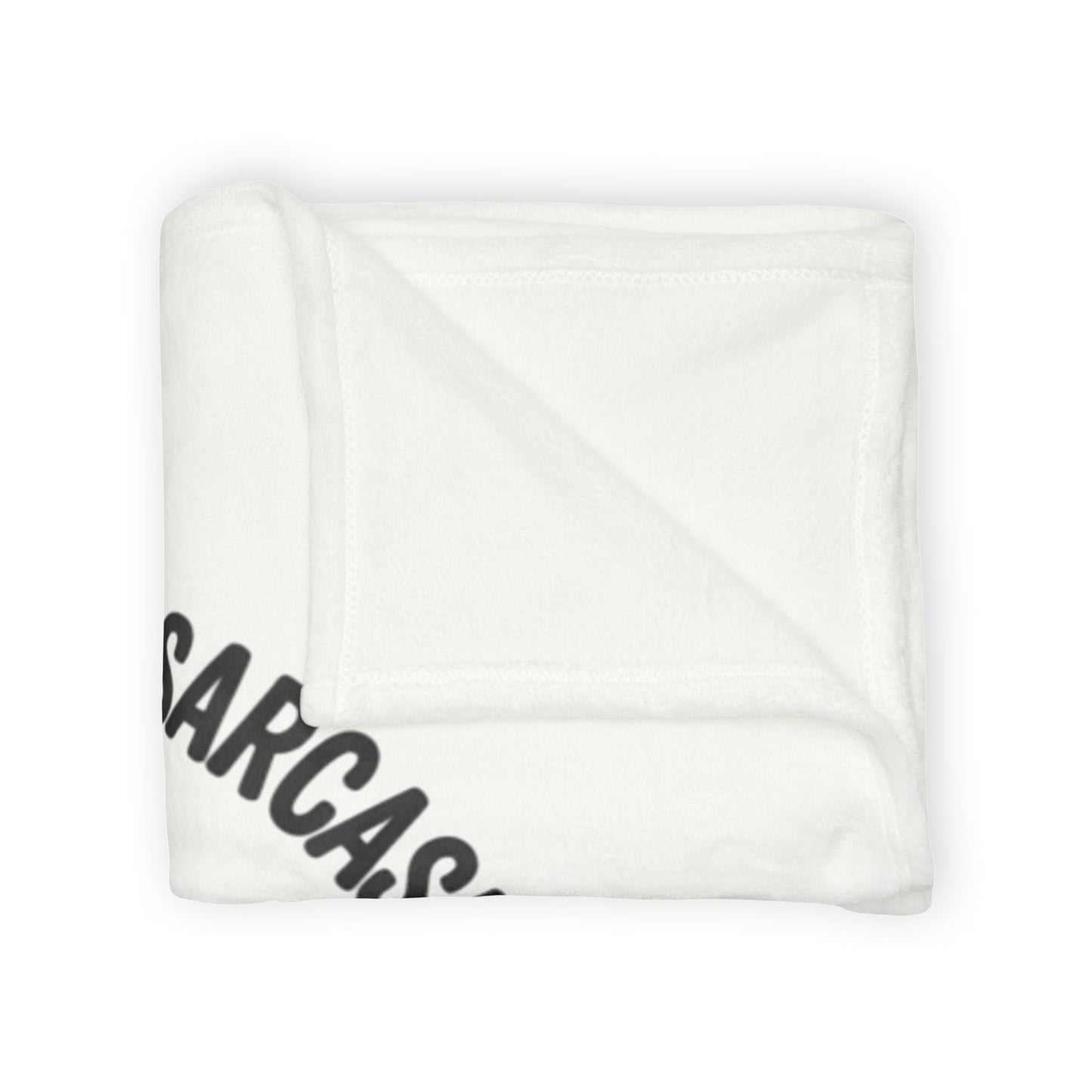 Coffee & Sarcasm Blanket — Cute Kawaii Coffee Cup Throw for Coffee Lovers