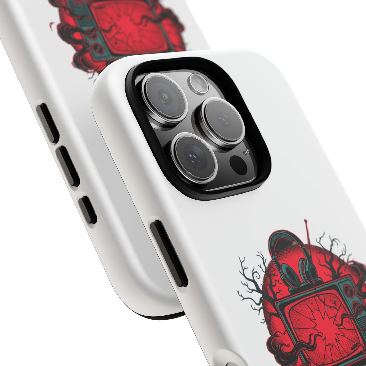 Phone Case — "The Upside Down" Retro Horror Scooter TV Design