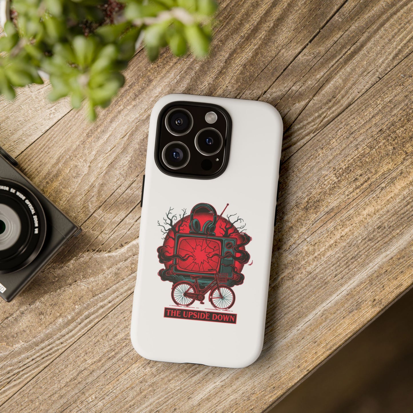 Phone Case — "The Upside Down" Retro Horror Scooter TV Design