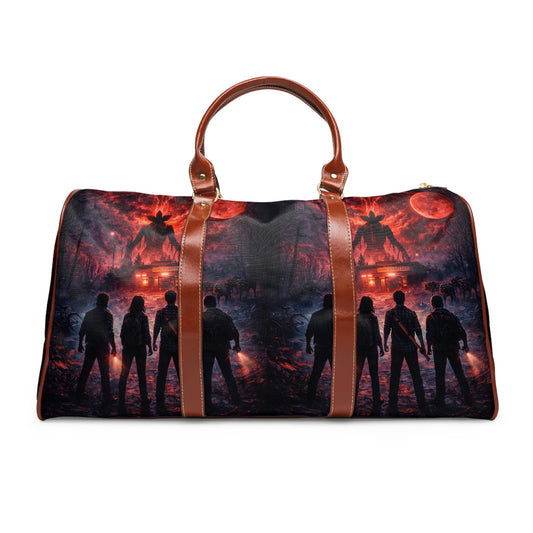 🖤🧳Waterproof Travel Bag — Retro Horror Stranger Things Upside Down Duffel