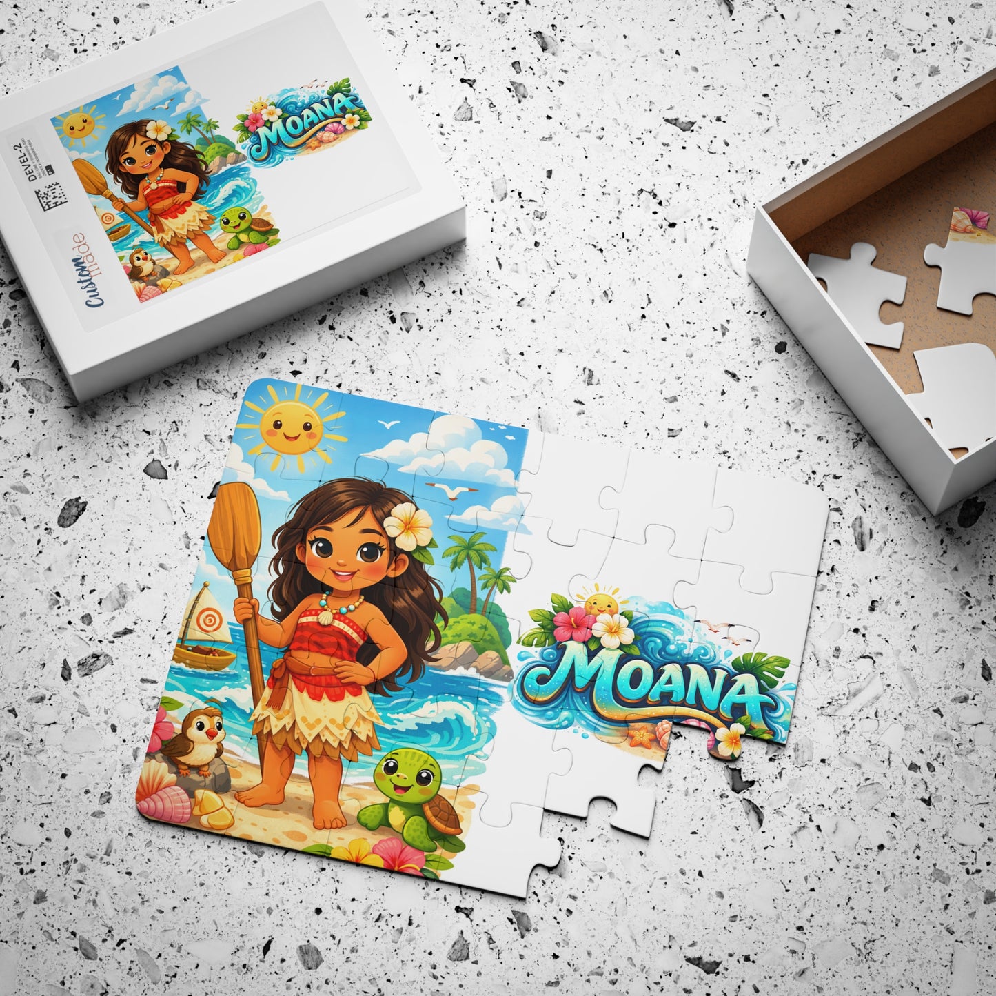 Moana Kids 30-Piece Jigsaw Puzzle — Cute Ocean Adventure Puzzle for Toddlers & Preschoolers