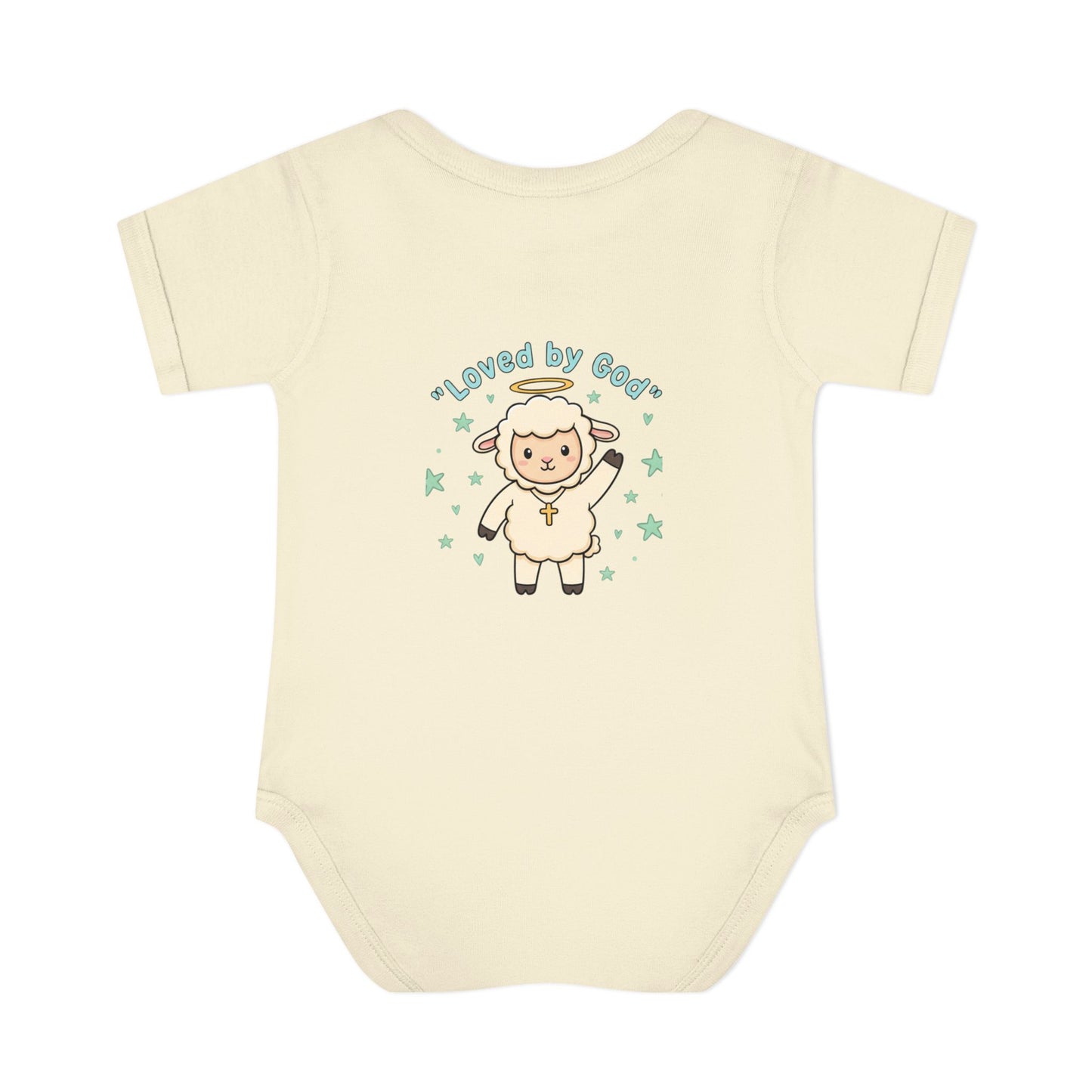 Loved by God Lamb Infant Bodysuit