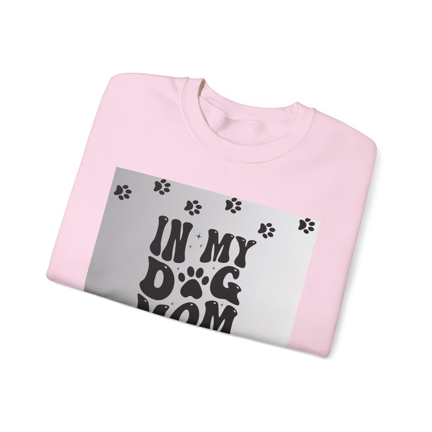 Sweatshirt — "In My Dog Mom Era" Paw Print Graphic Crewneck