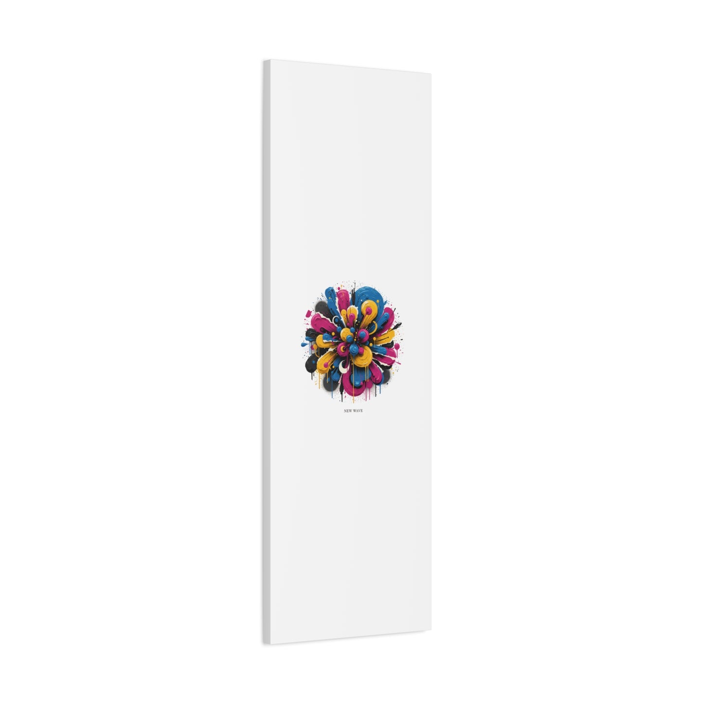 Painterly Abstract Floral Canvas, Matte Stretched Wall Art | Craft Maximalism