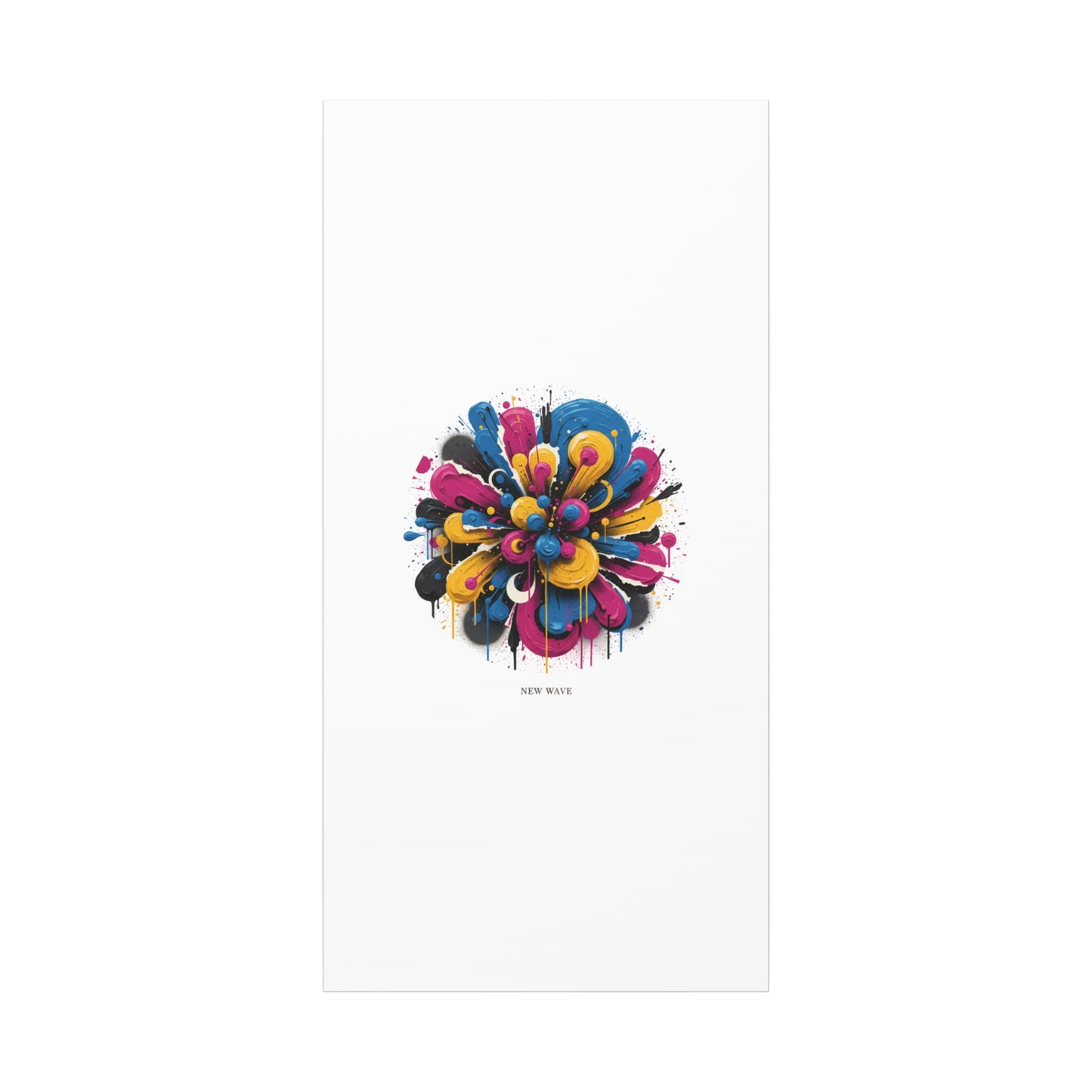 Painterly Abstract Floral Canvas, Matte Stretched Wall Art | Craft Maximalism