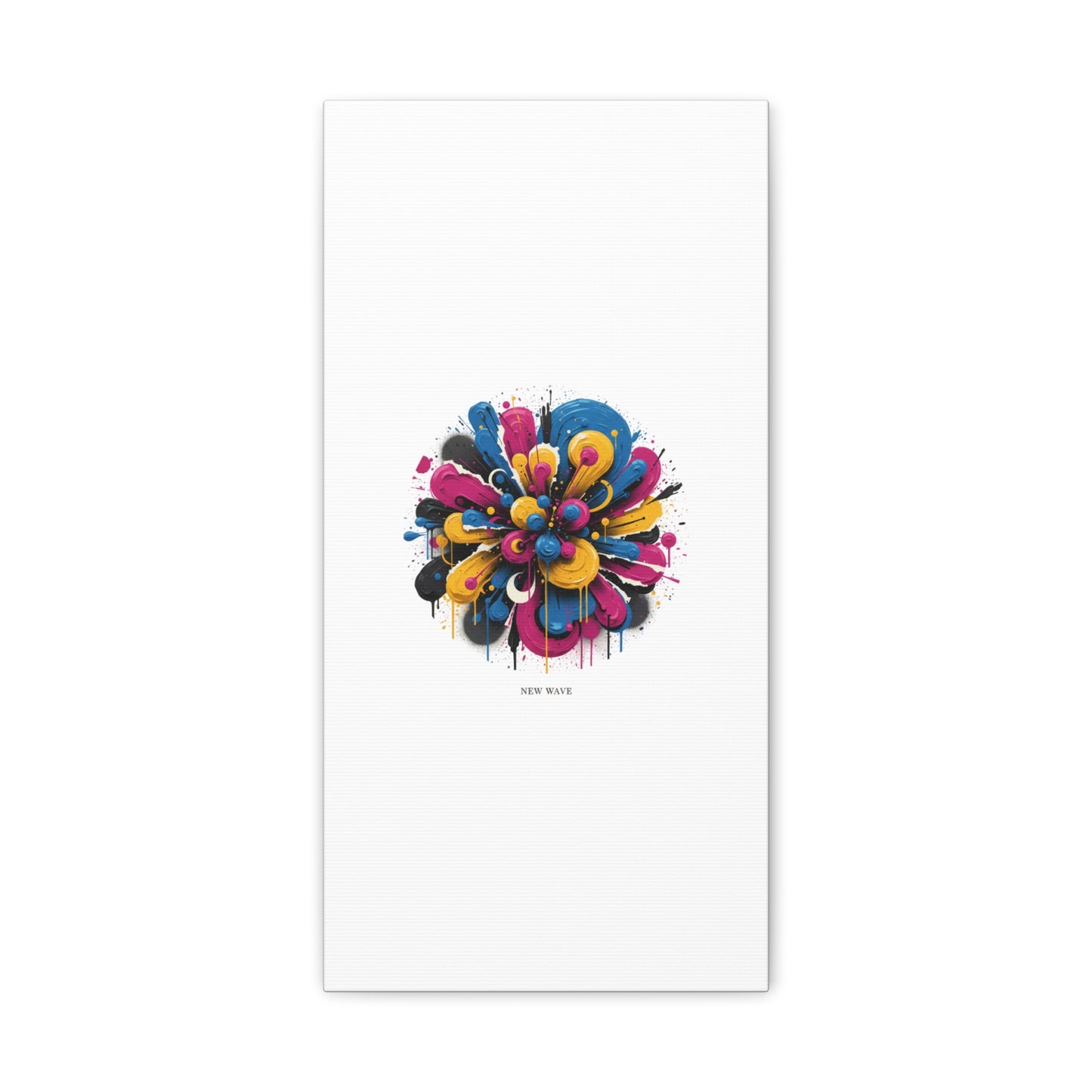 Painterly Abstract Floral Canvas, Matte Stretched Wall Art | Craft Maximalism