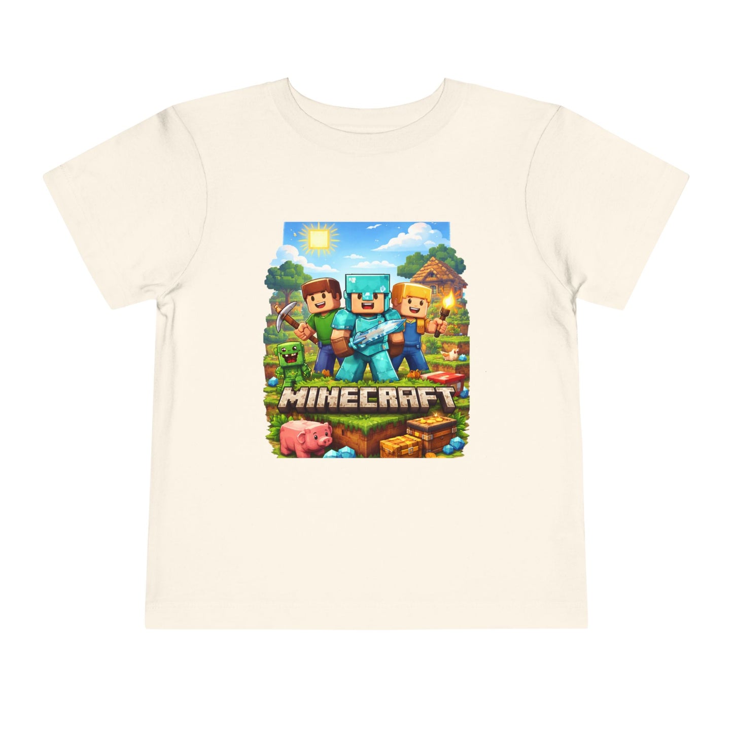 Toddler Short Sleeve Tee- “Minecraft themed”