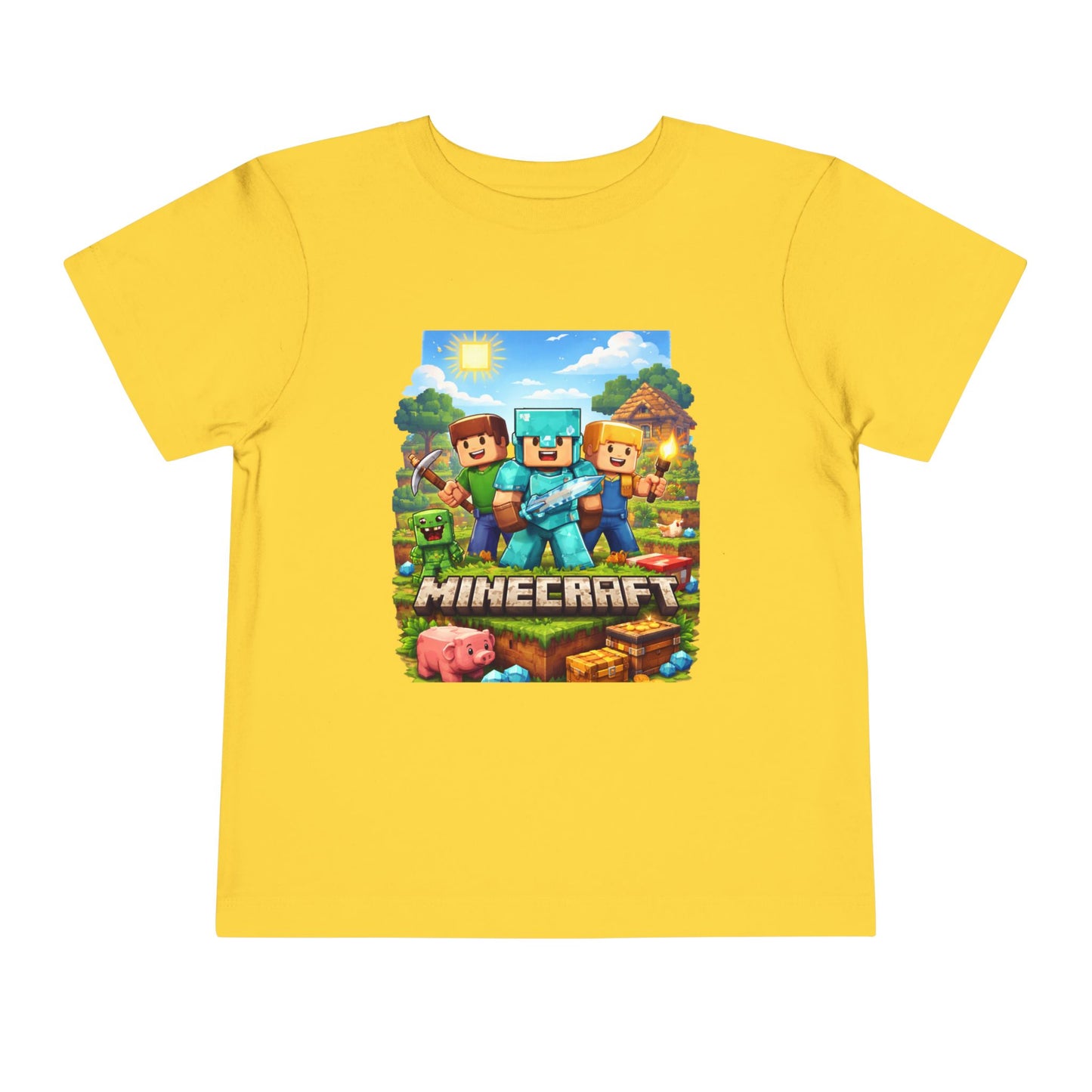 Toddler Short Sleeve Tee- “Minecraft themed”