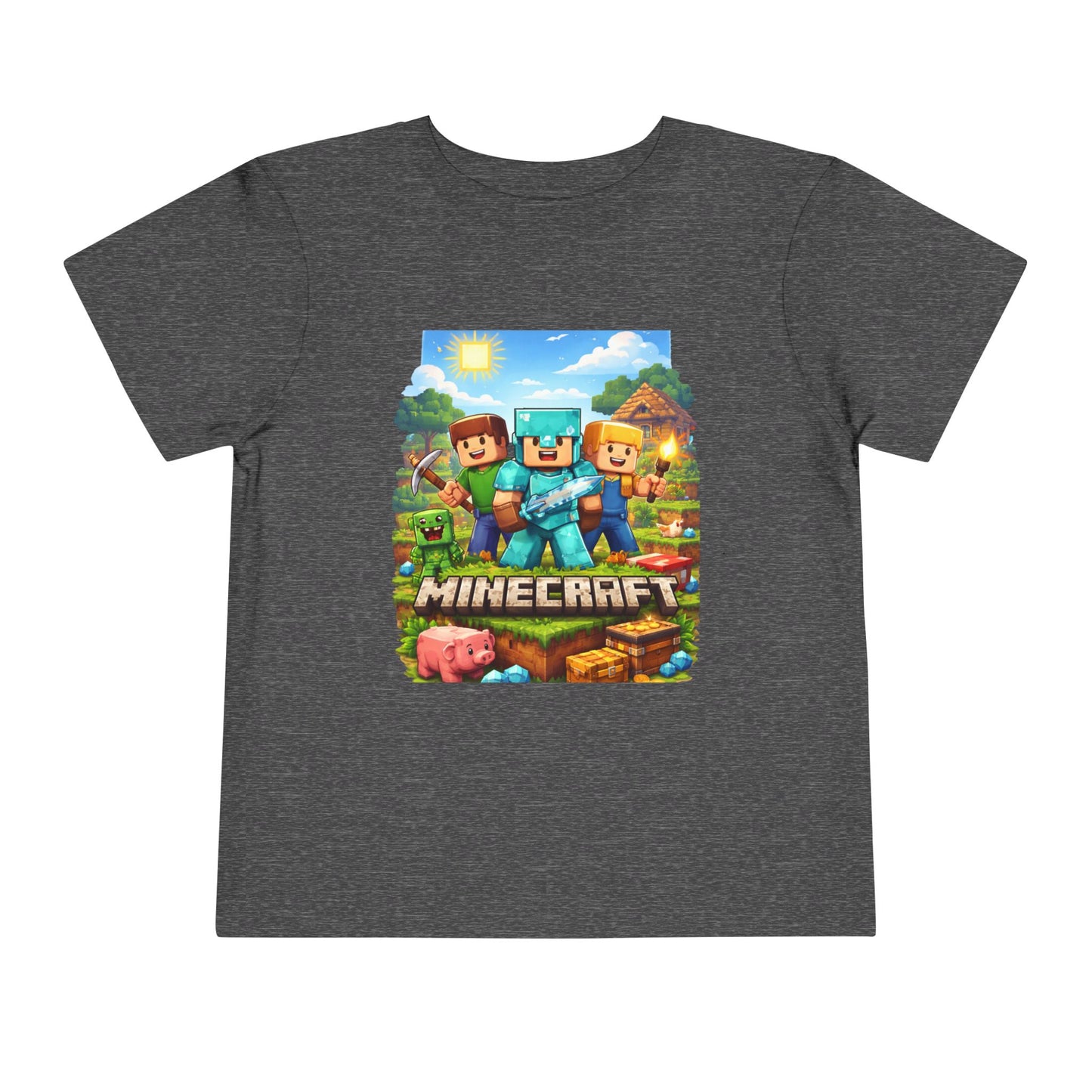 Toddler Short Sleeve Tee- “Minecraft themed”