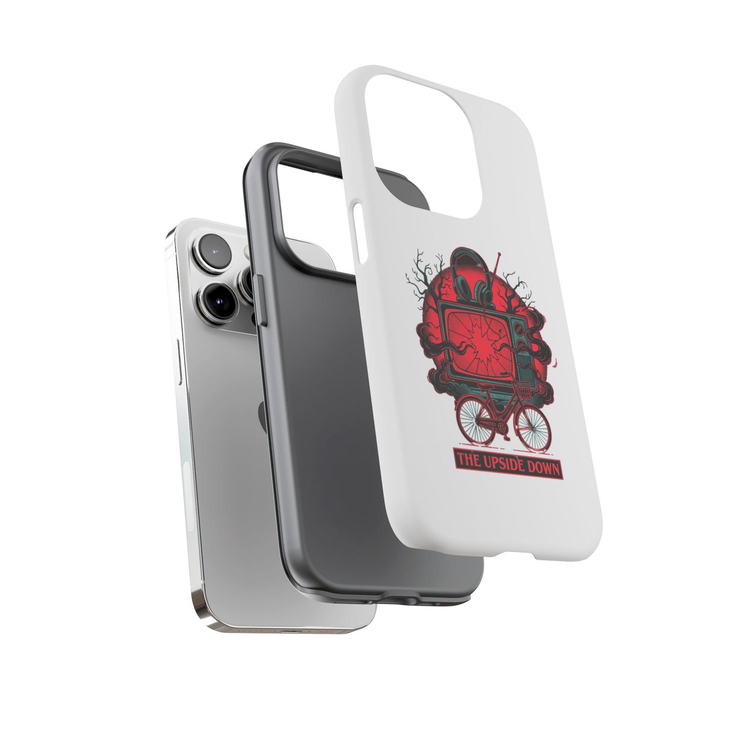 Phone Case — "The Upside Down" Retro Horror Scooter TV Design