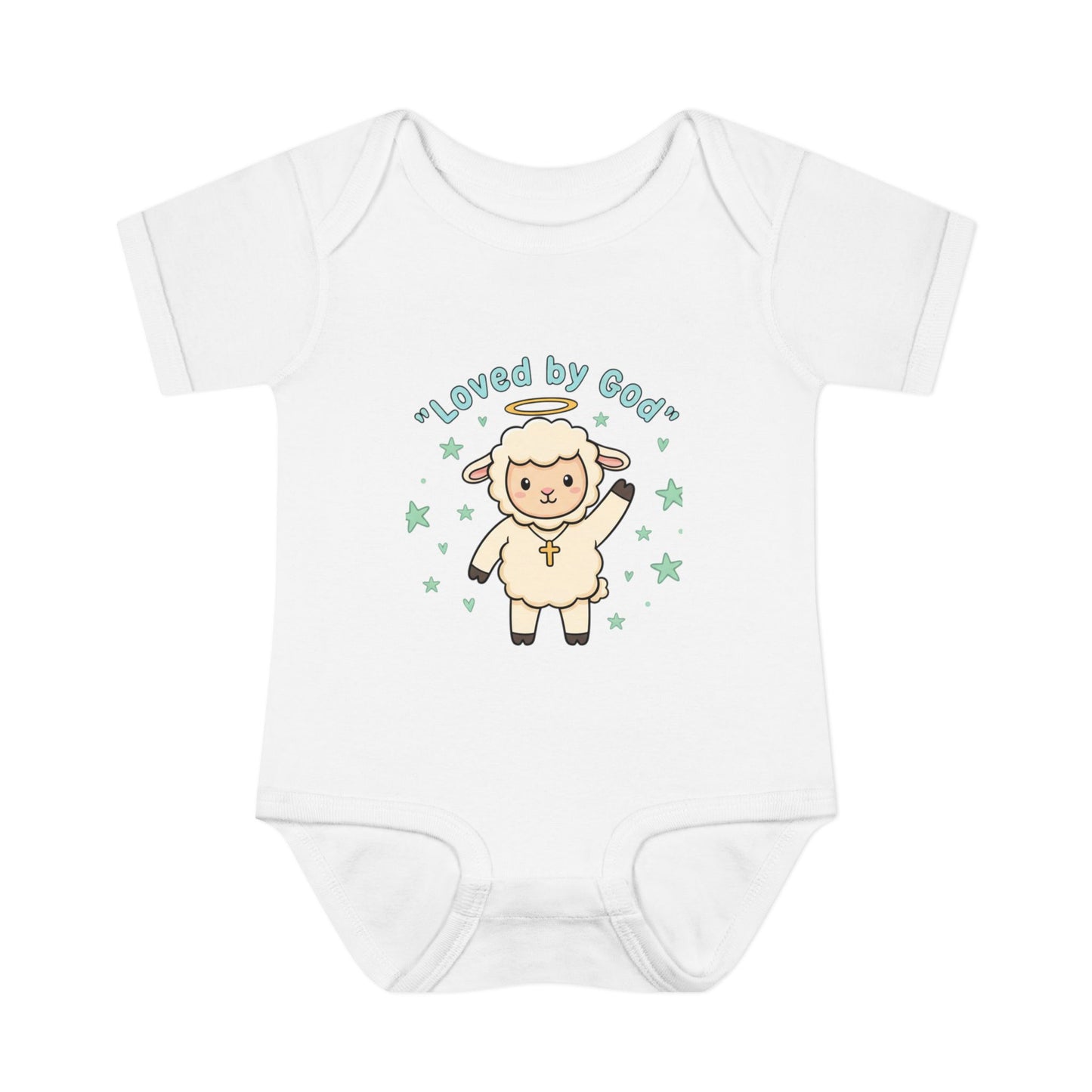 Loved by God Lamb Infant Bodysuit