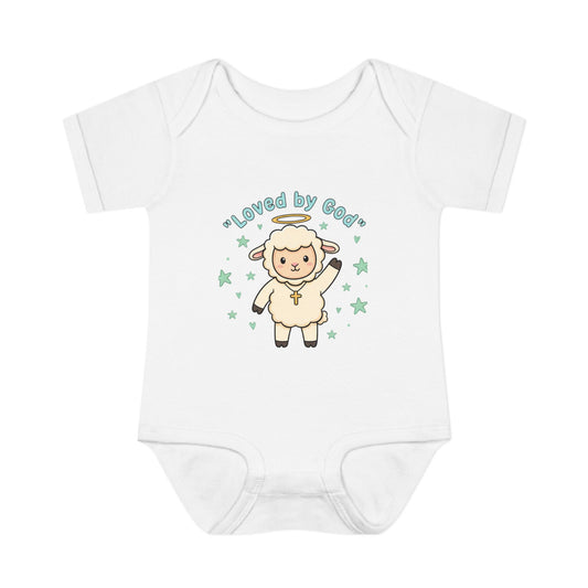 Loved by God Lamb Infant Bodysuit