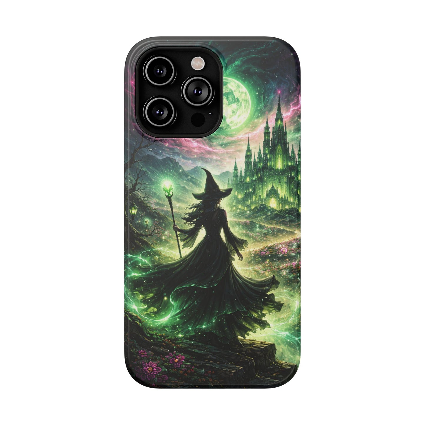 Witchy Moonlight Phone Case — Impact-Resistant Magical Witch Design