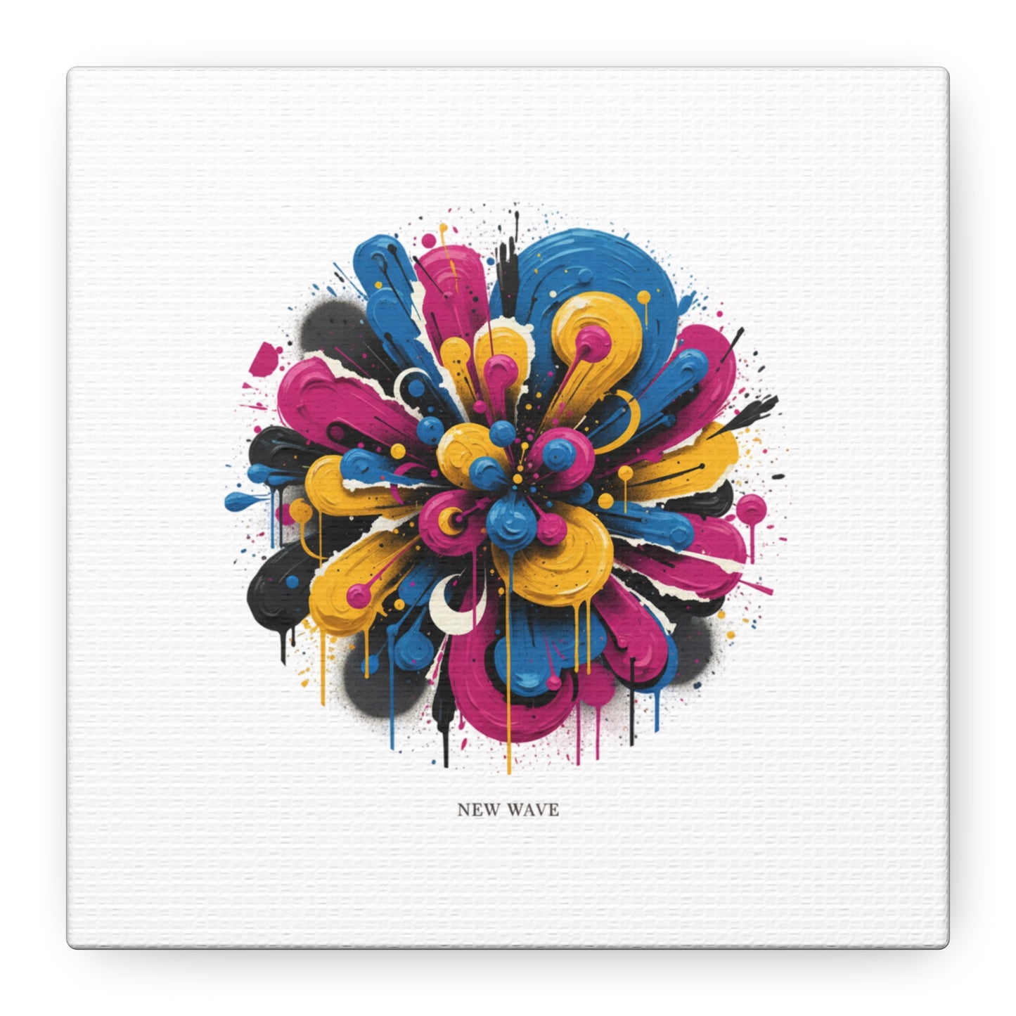 Painterly Abstract Floral Canvas, Matte Stretched Wall Art | Craft Maximalism