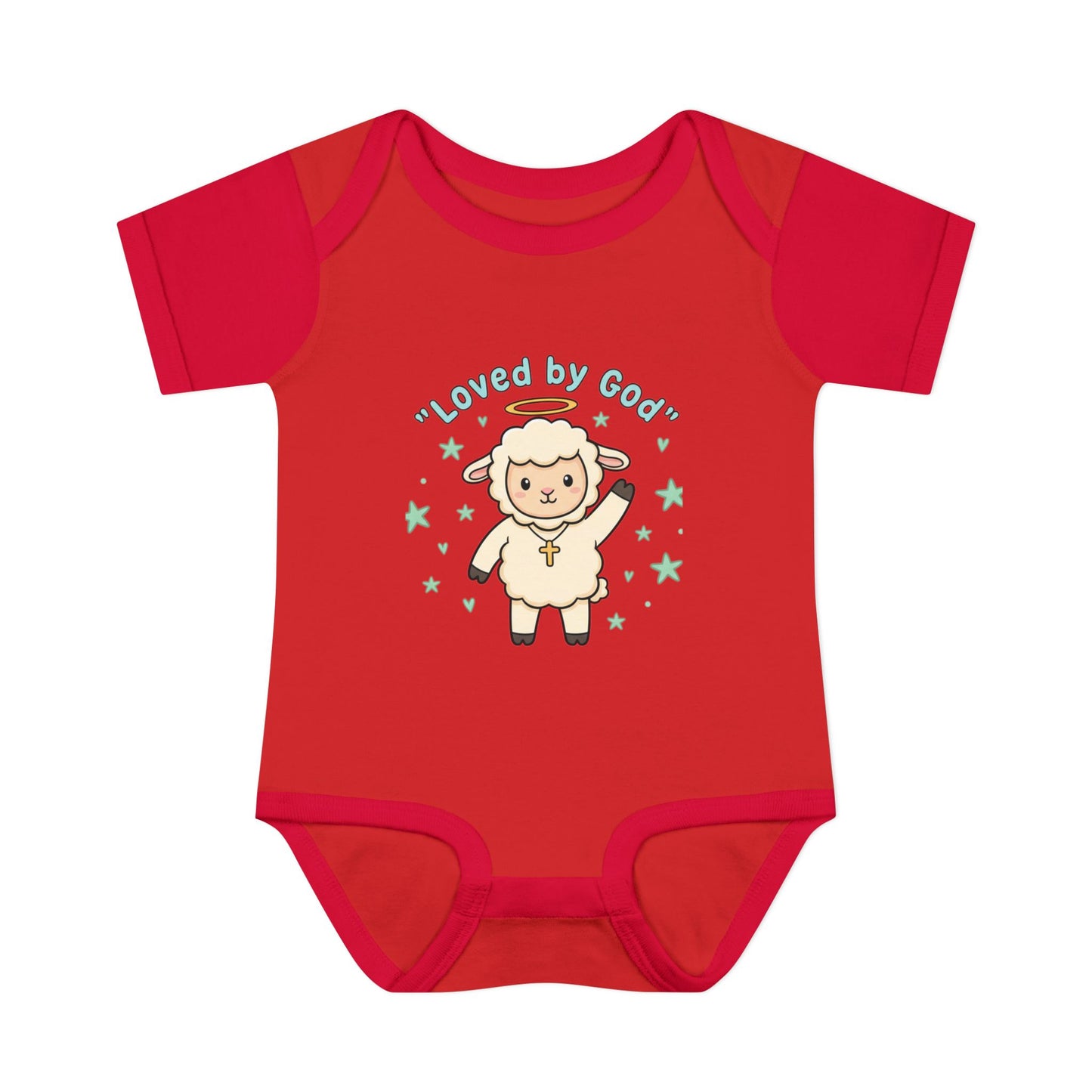 Loved by God Lamb Infant Bodysuit