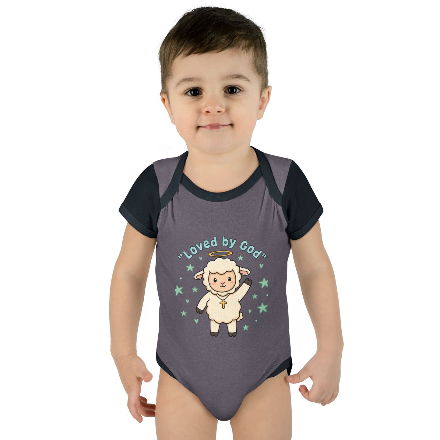 Loved by God Lamb Infant Bodysuit
