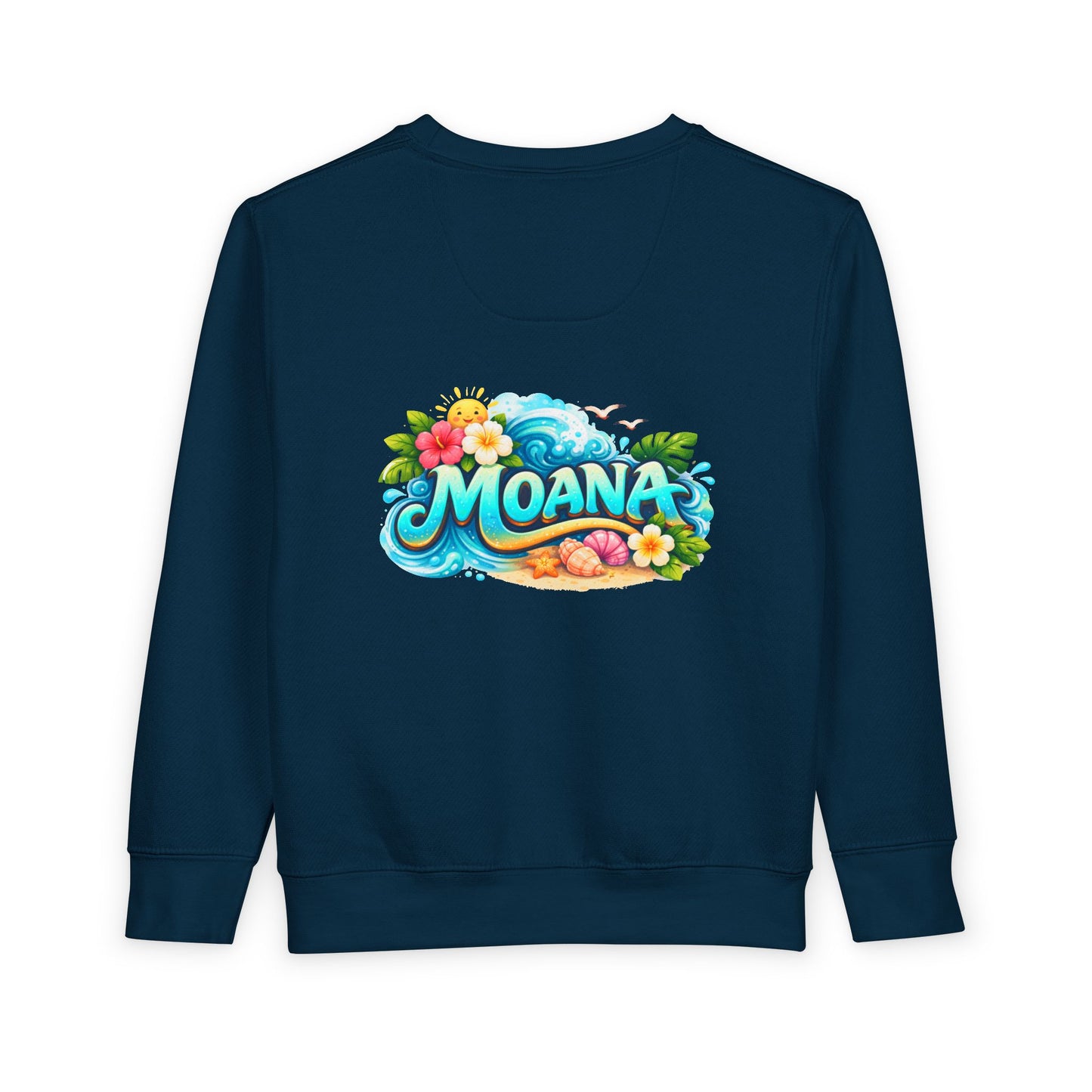 Toddler Sweatshirt — Cute Island Girl Ocean Graphic Pullover