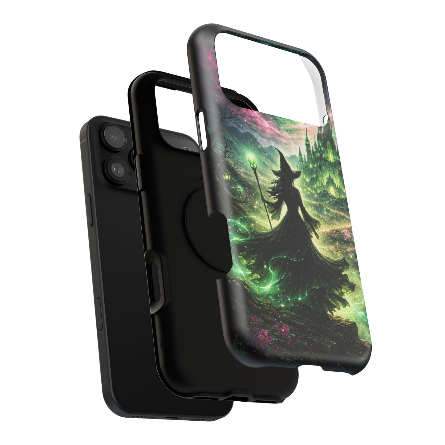 Witchy Moonlight Phone Case — Impact-Resistant Magical Witch Design