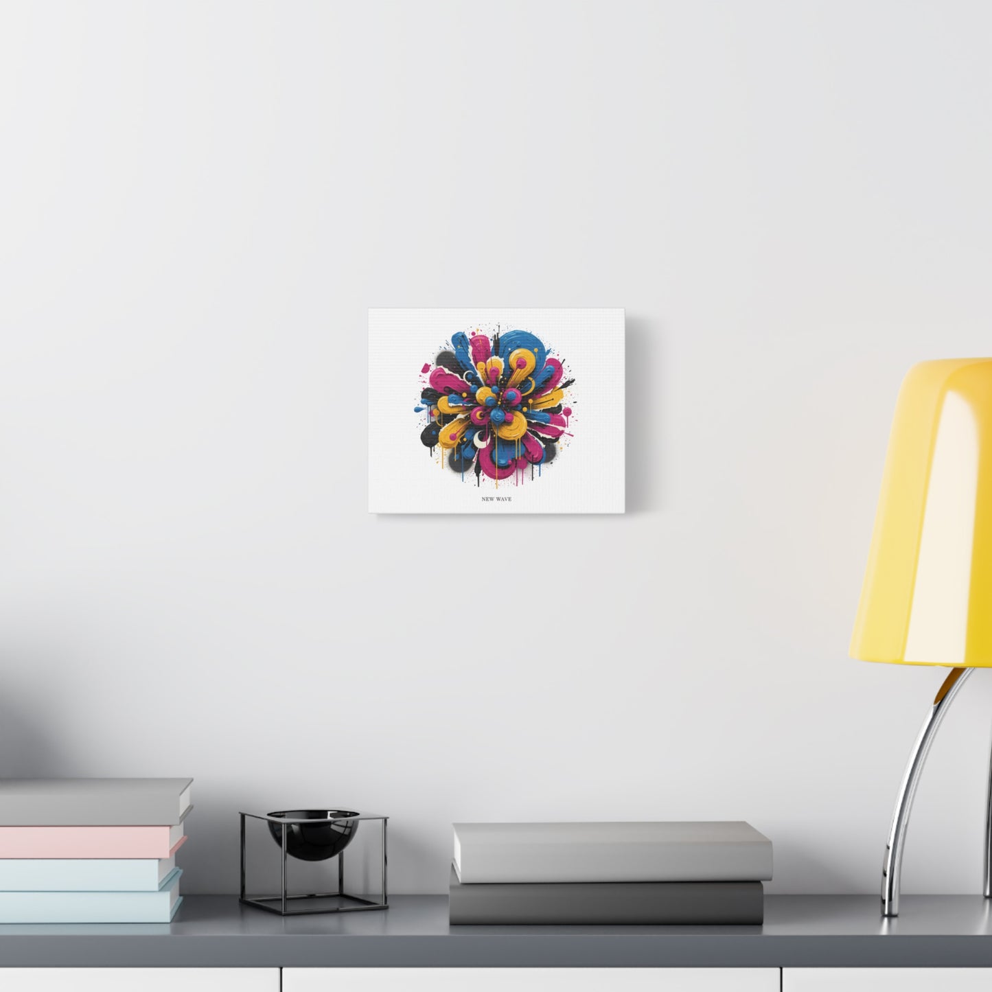 Painterly Abstract Floral Canvas, Matte Stretched Wall Art | Craft Maximalism